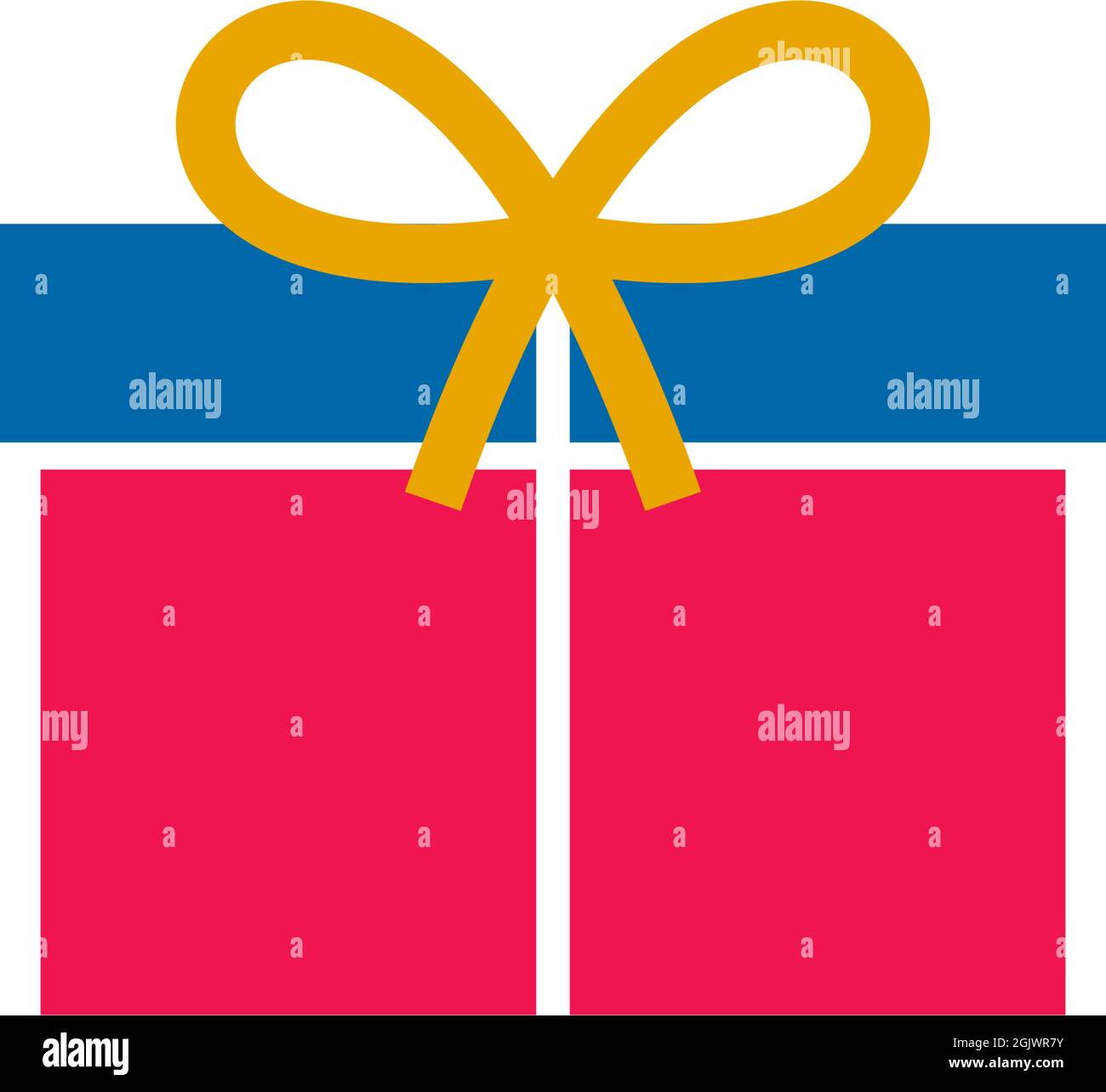 Gift box present icon logo design vector illustration template Stock Vector
