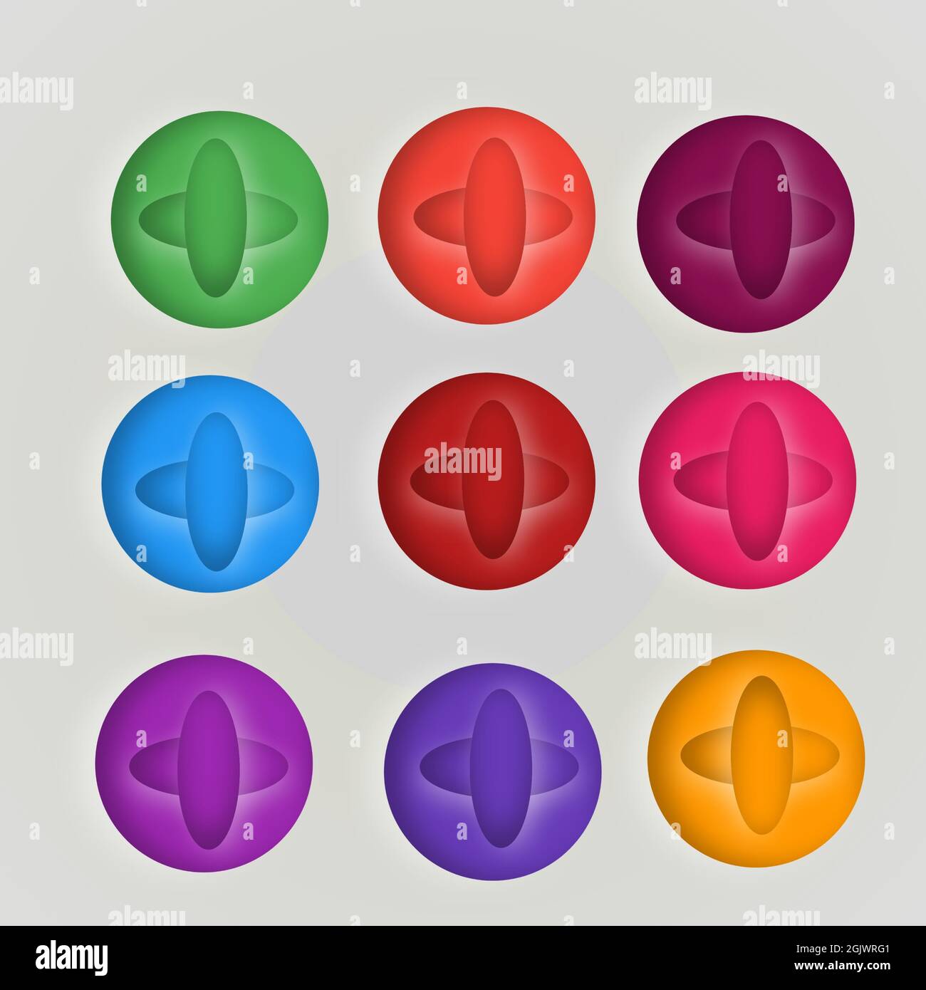 Collection of colored burst icons or labels web buttons set white ...
