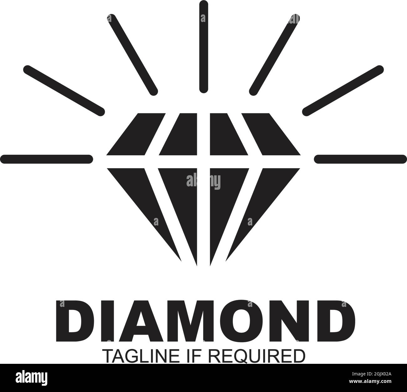 Simple luxury diamond icon logo design vector illustration template ...