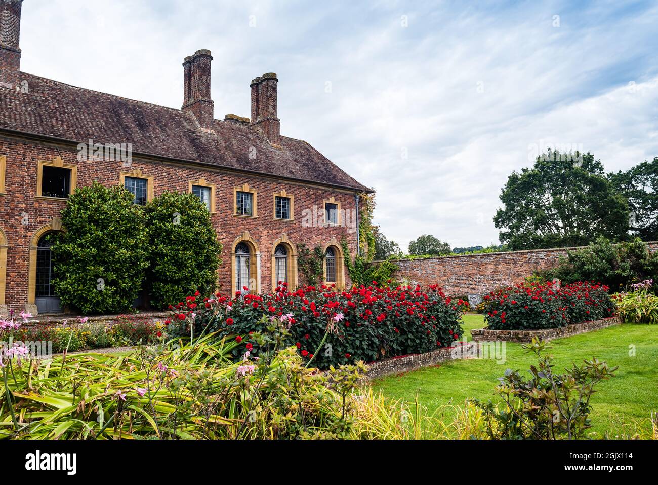 Barrington Court House and Gardens in Somerset. Stock Photo
