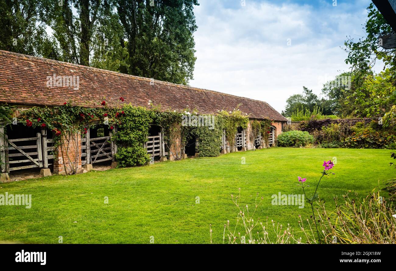 Barrington Court House and Gardens in Somerset. Stock Photo