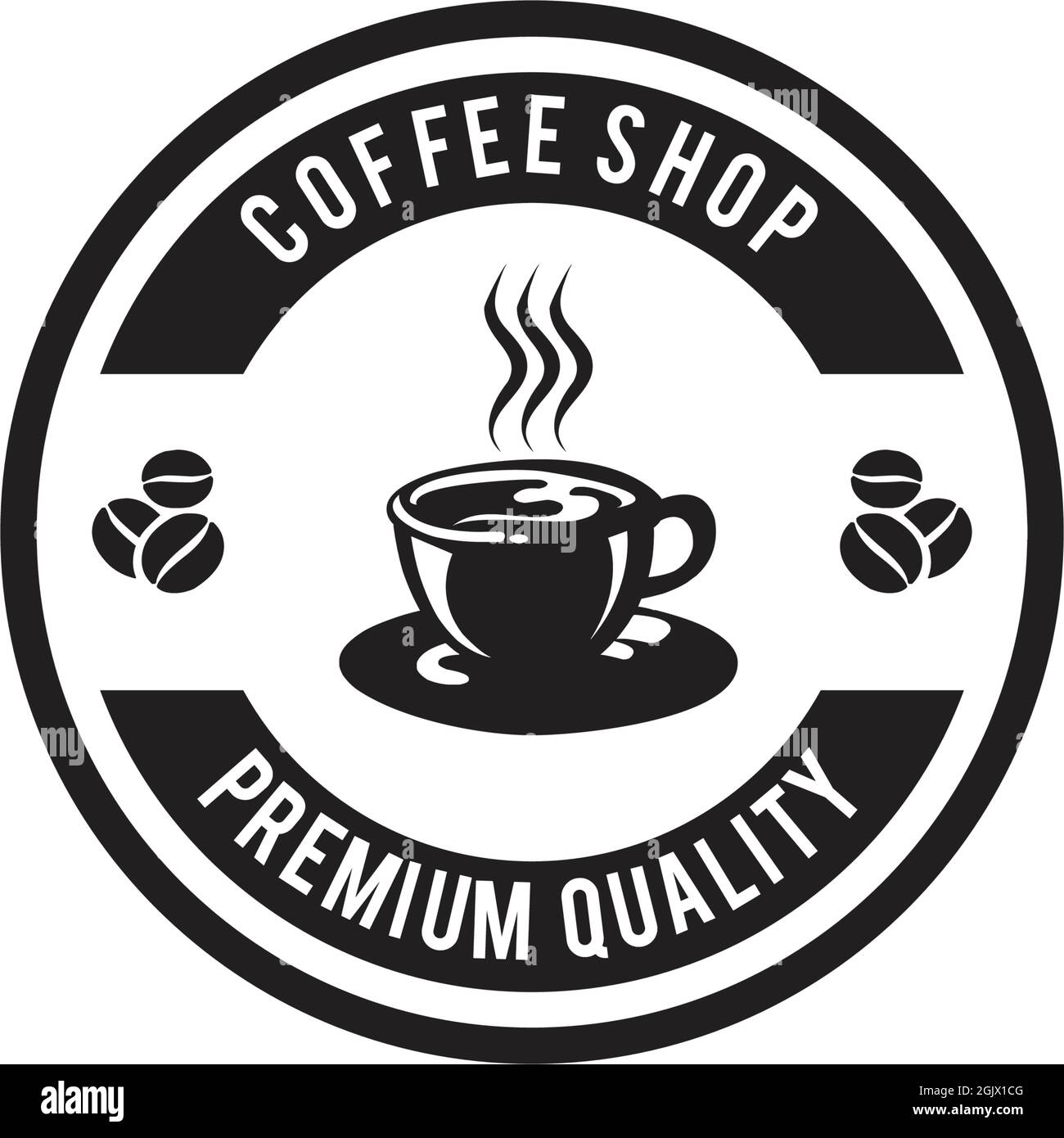 Coffee shop icon logo design inspiration vector illustration template