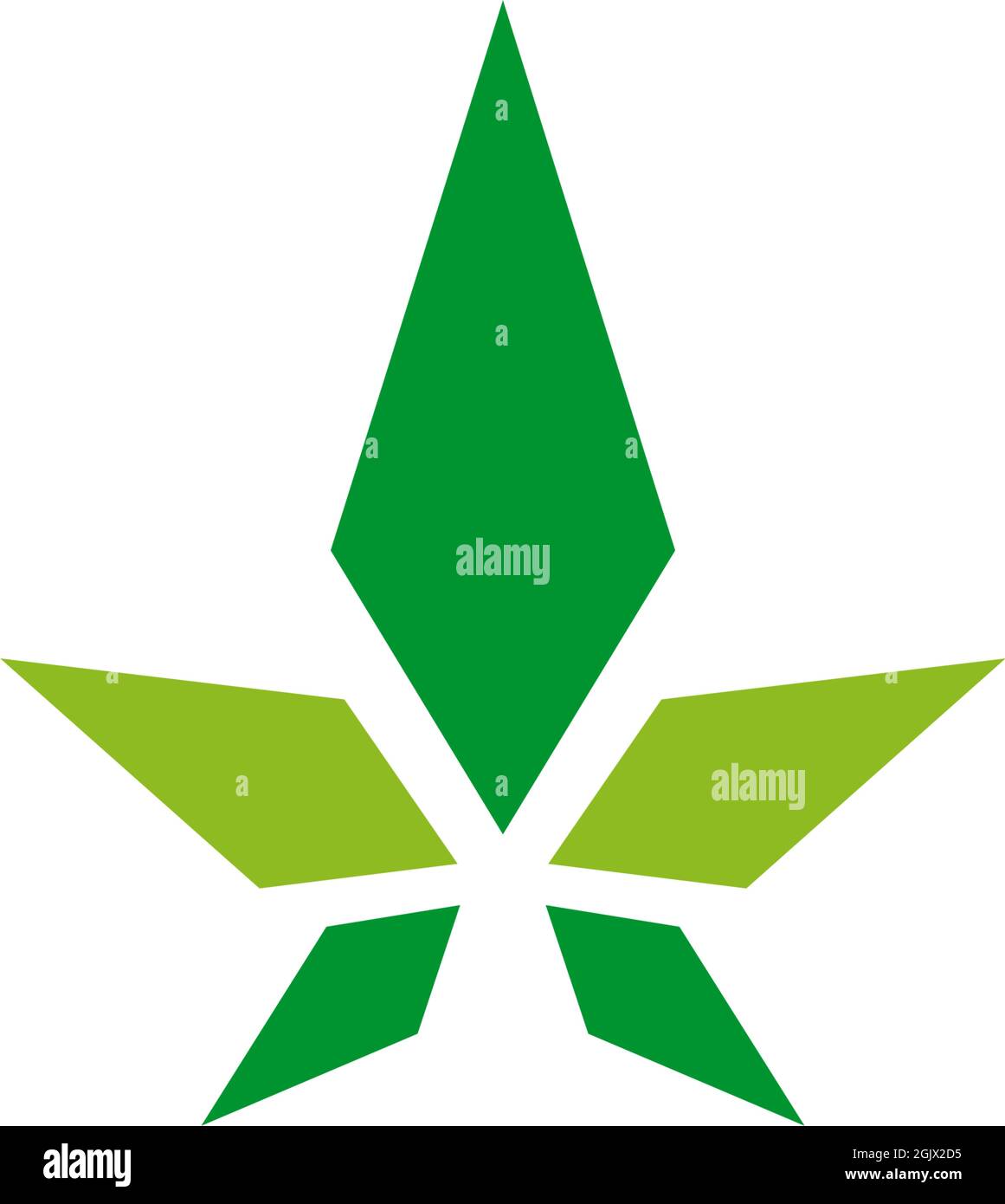 Cannabis leaf icon logo design inspiration vector template Stock Vector ...