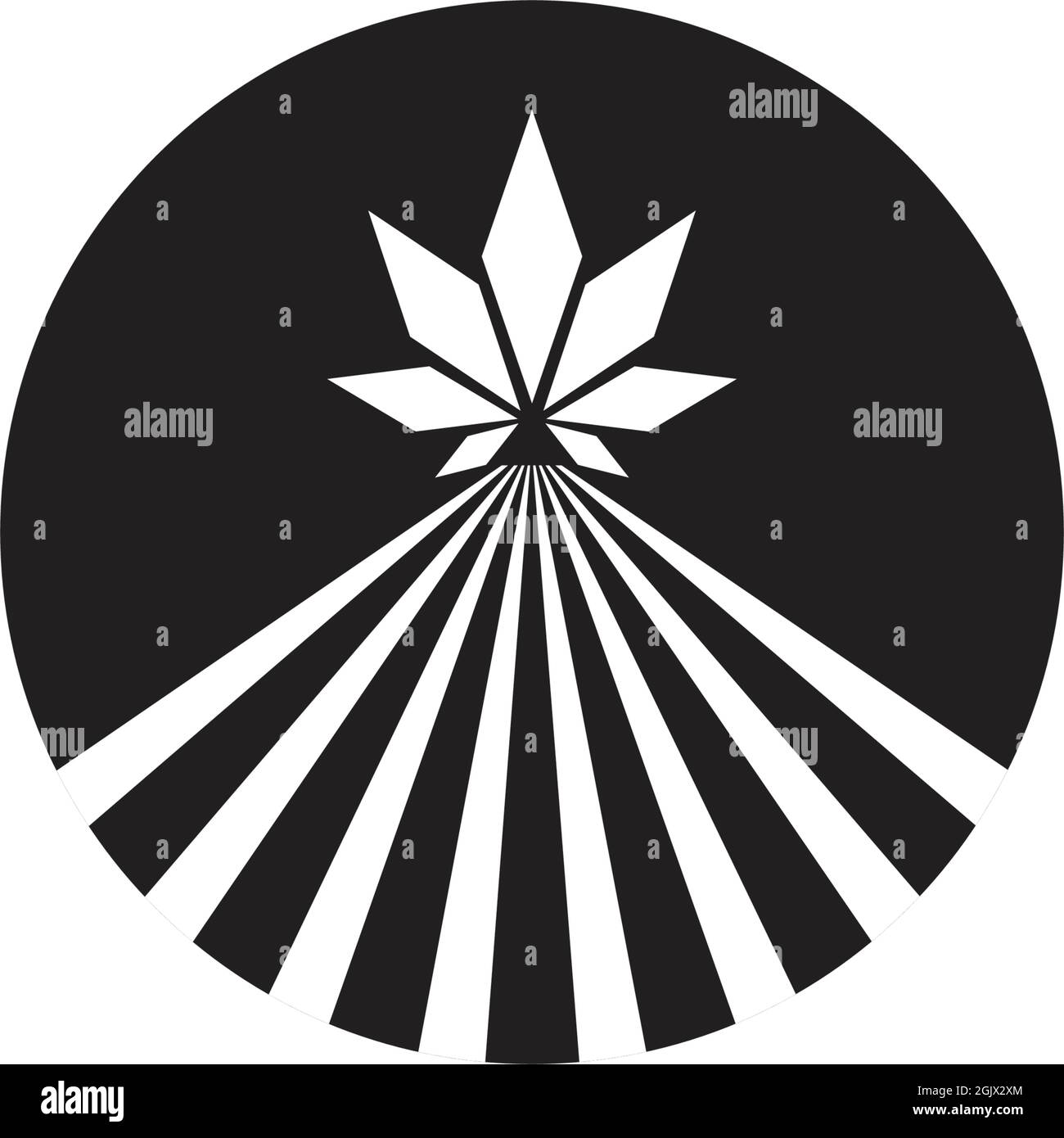 Cannabis leaf icon logo design inspiration vector template Stock Vector ...