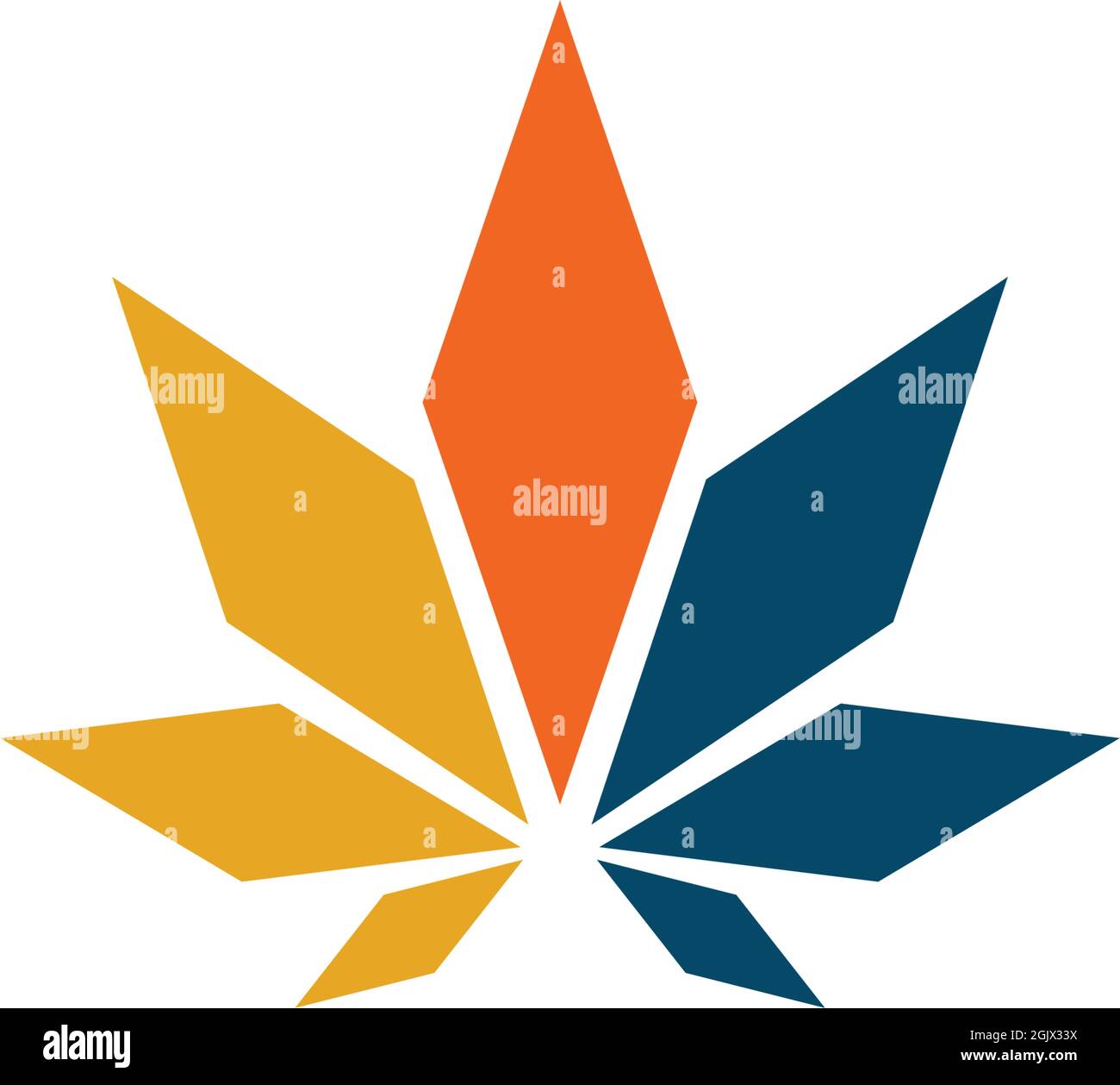 Cannabis leaf icon logo design inspiration vector template Stock Vector ...