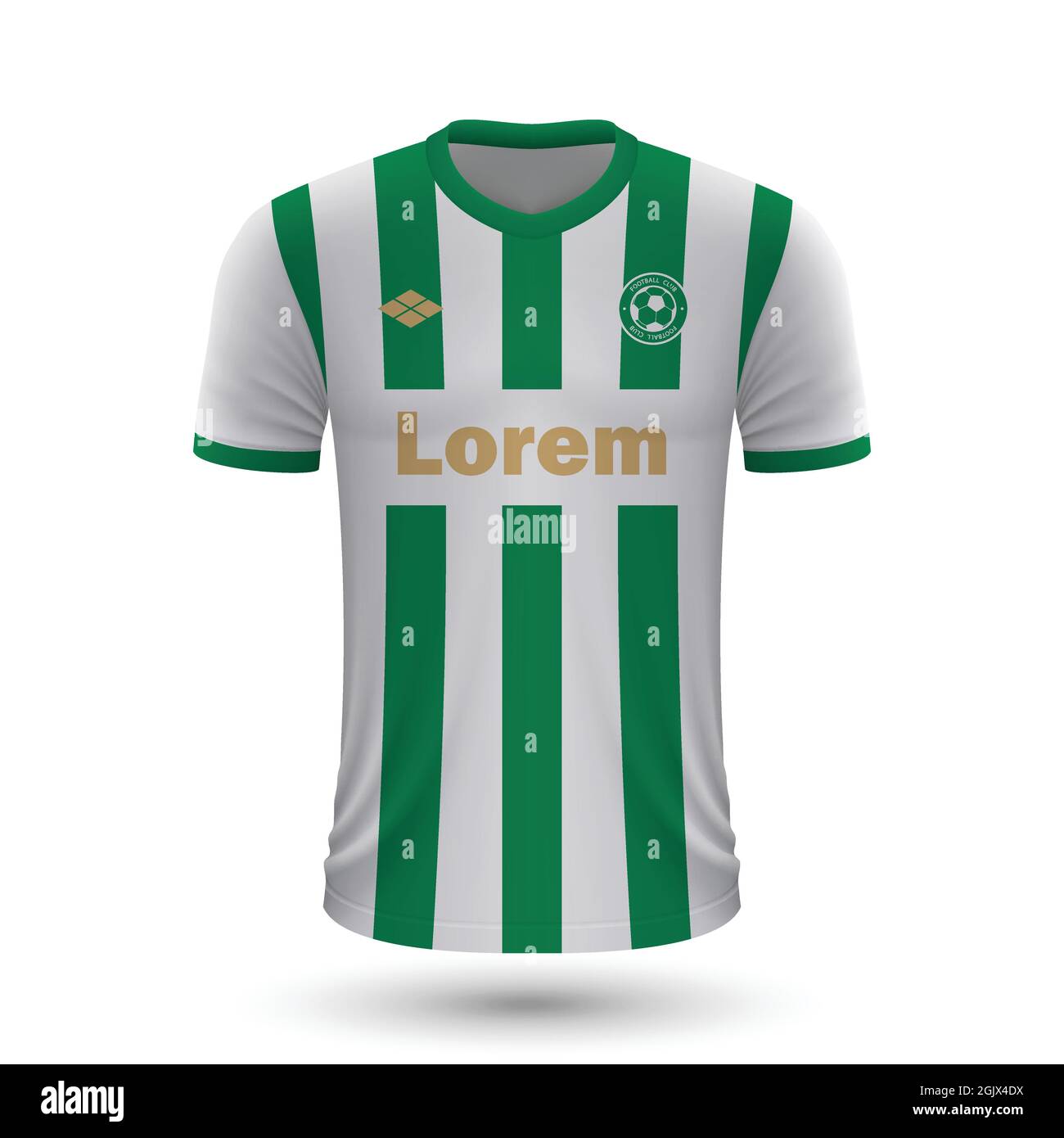 Realistic soccer shirt Ferencvaros 2022, jersey template for football ...