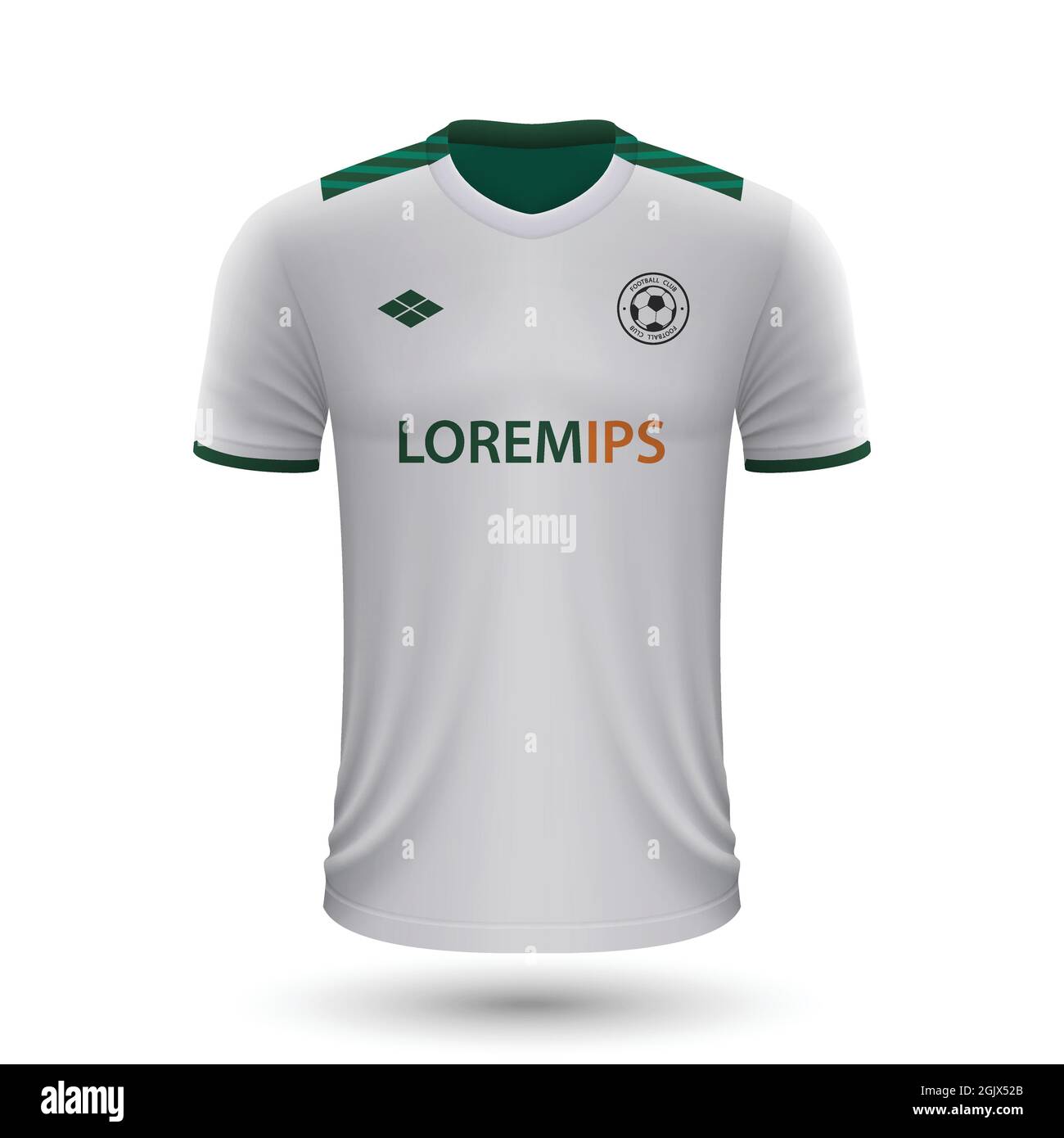 Realistic soccer shirt Borussia Mönchengladbach 2022, jersey template ...