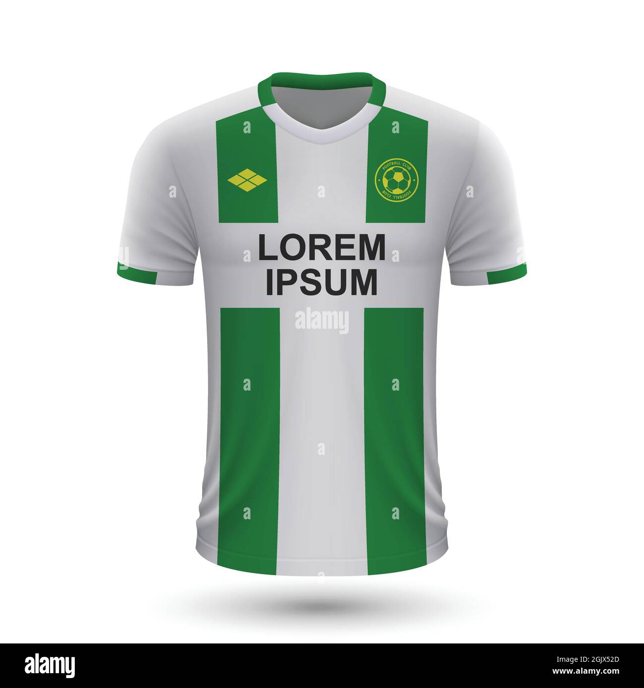 Realistic soccer shirt Groningen 2022, jersey template for football kit ...