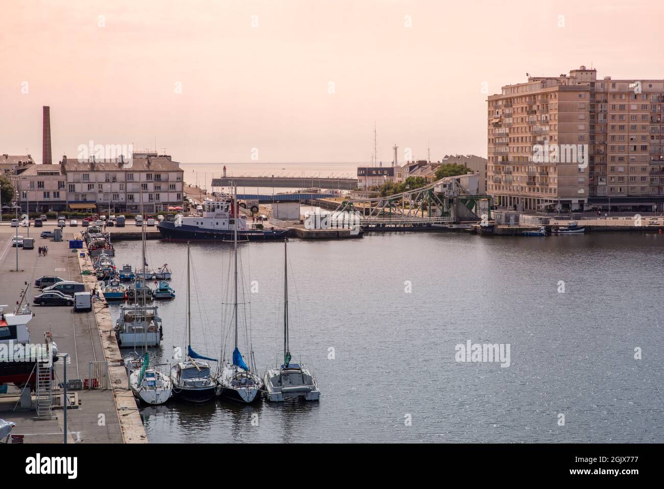 Port and city of Saint Nazaire in Brittany, France Stock Photo Alamy