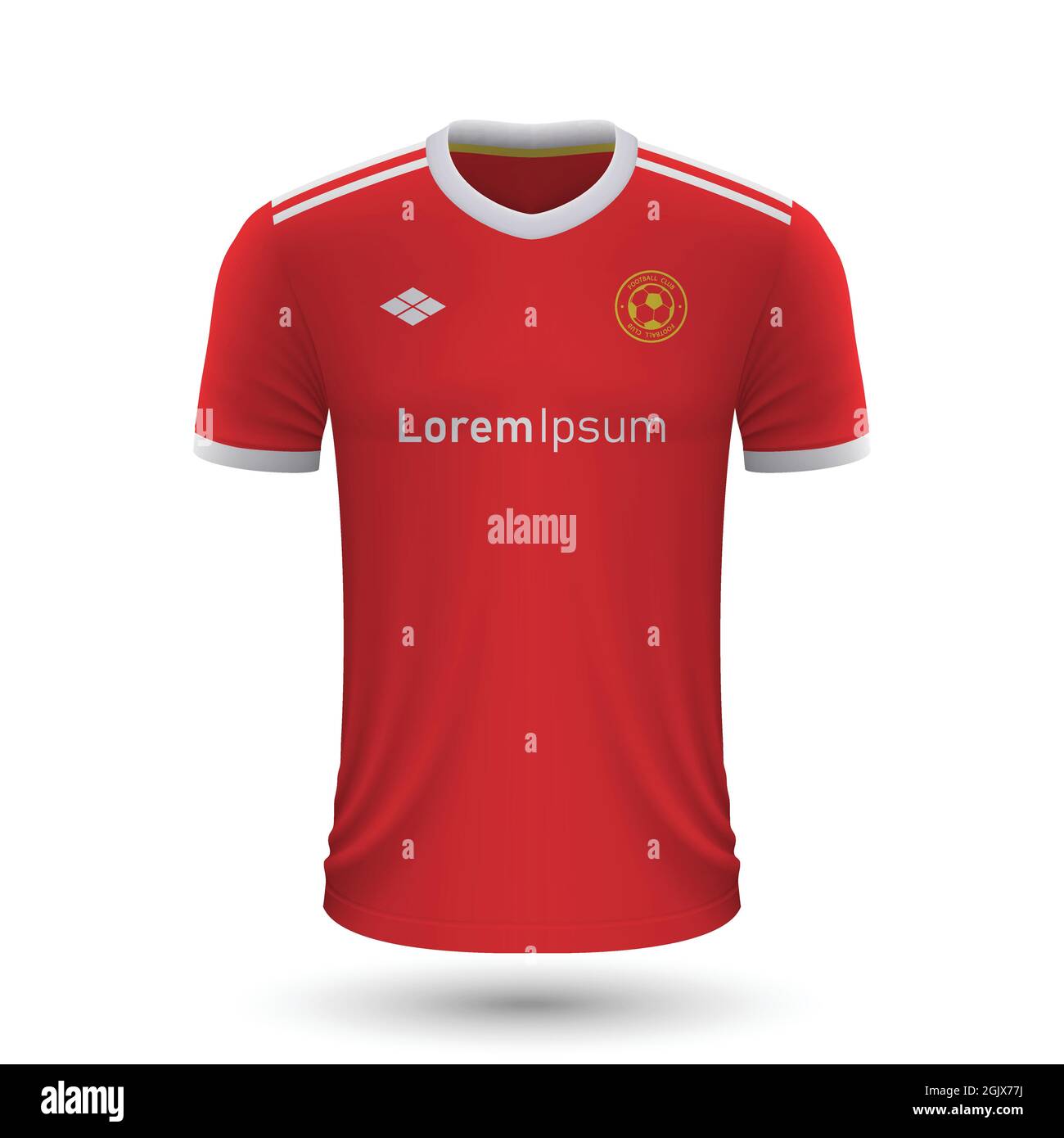 Realistic soccer shirt Manchester United,2022, jersey template for football kit. Vector illustration Stock Vector