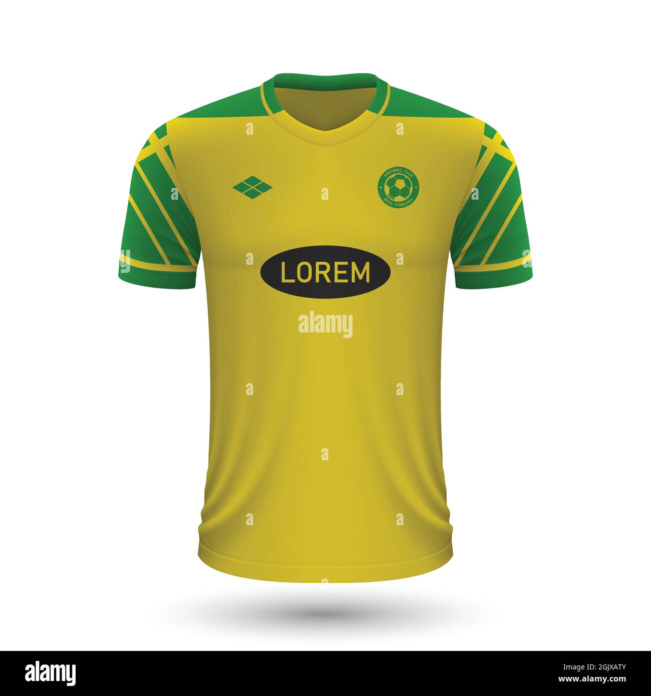 Realistic soccer shirt Norwich 2022, jersey template for football kit ...