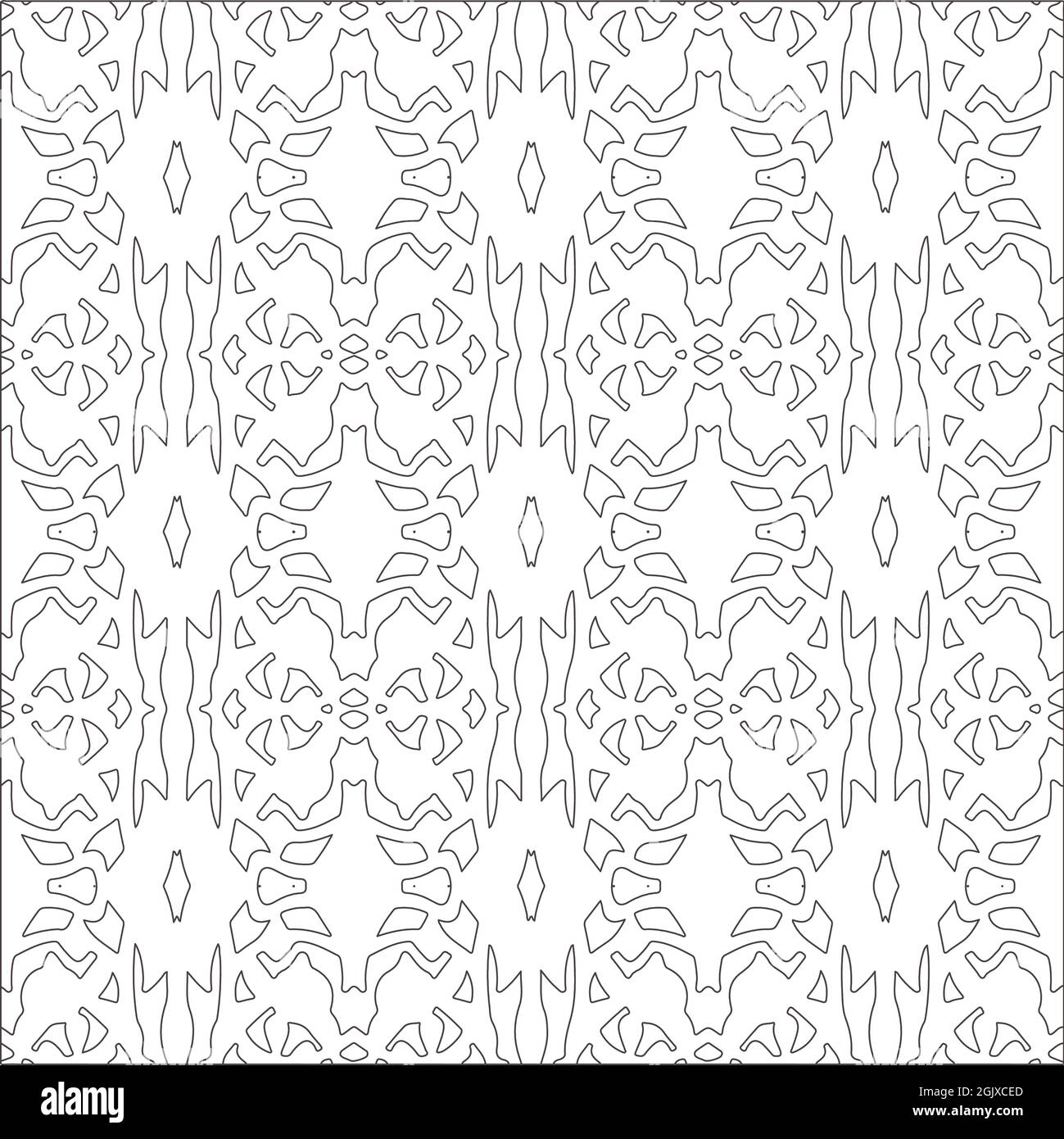 Vector pattern with symmetrical elements . Repeating geometric tiles ...
