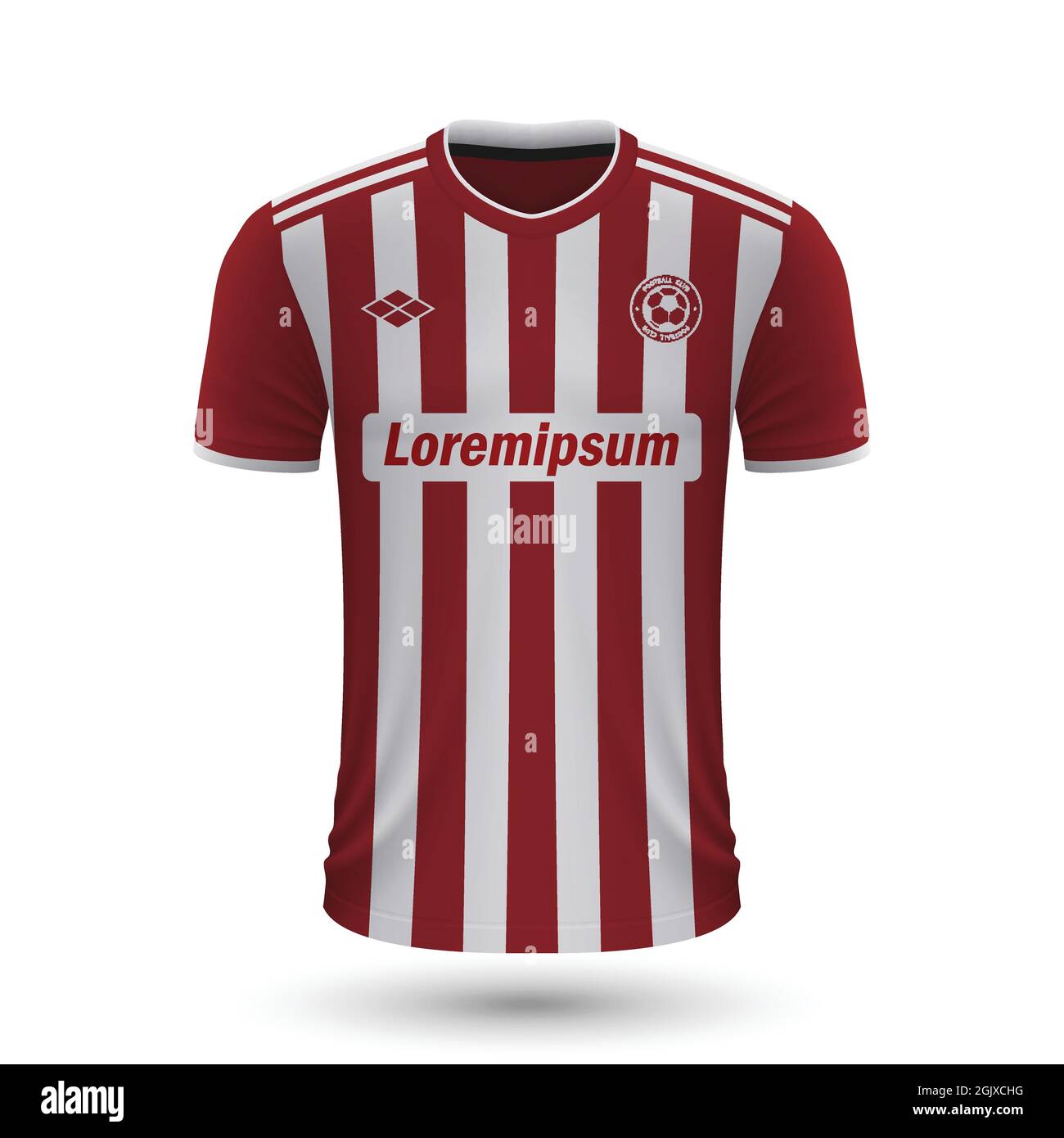 Realistic soccer shirt Olympiacos 2022, jersey template for football ...
