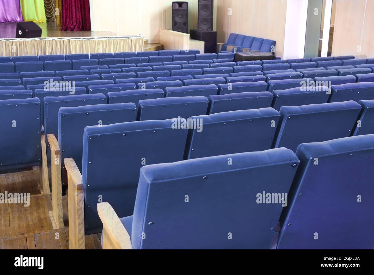 Chairs in modern assembly hall Stock Photo Alamy