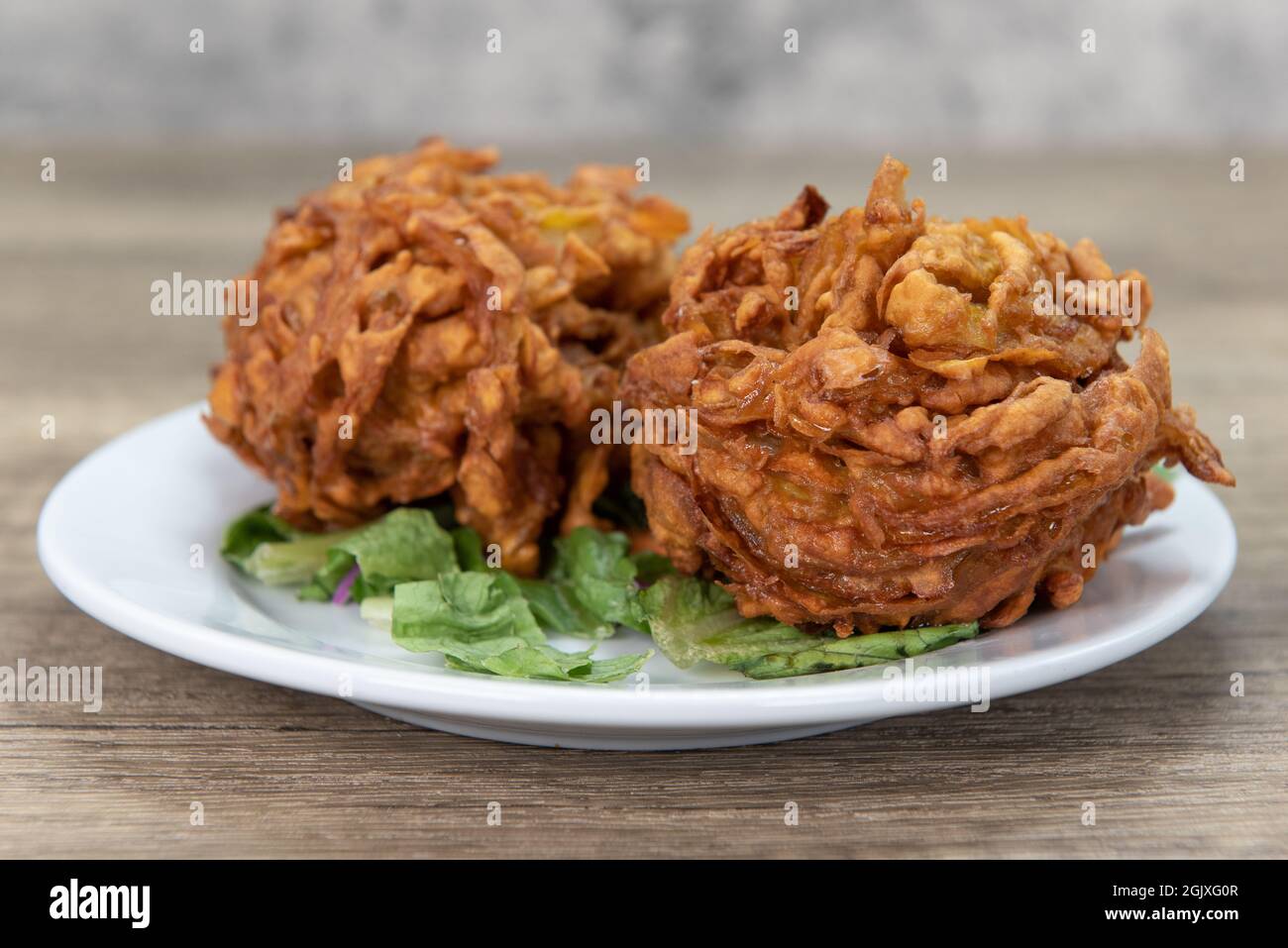 Deep fried bhaje onion blossoms is perfect appetizer from Indian
