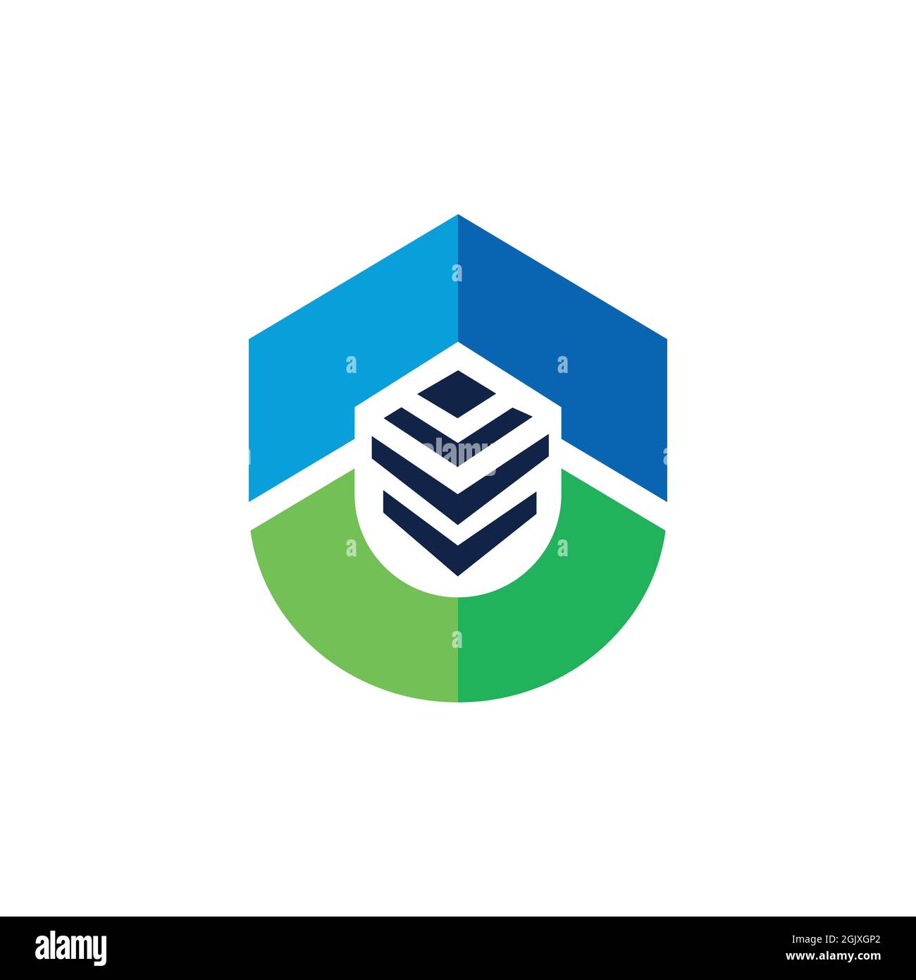 abstract home shield logo icon flat vector concept graphic simple stylish design Stock Vector