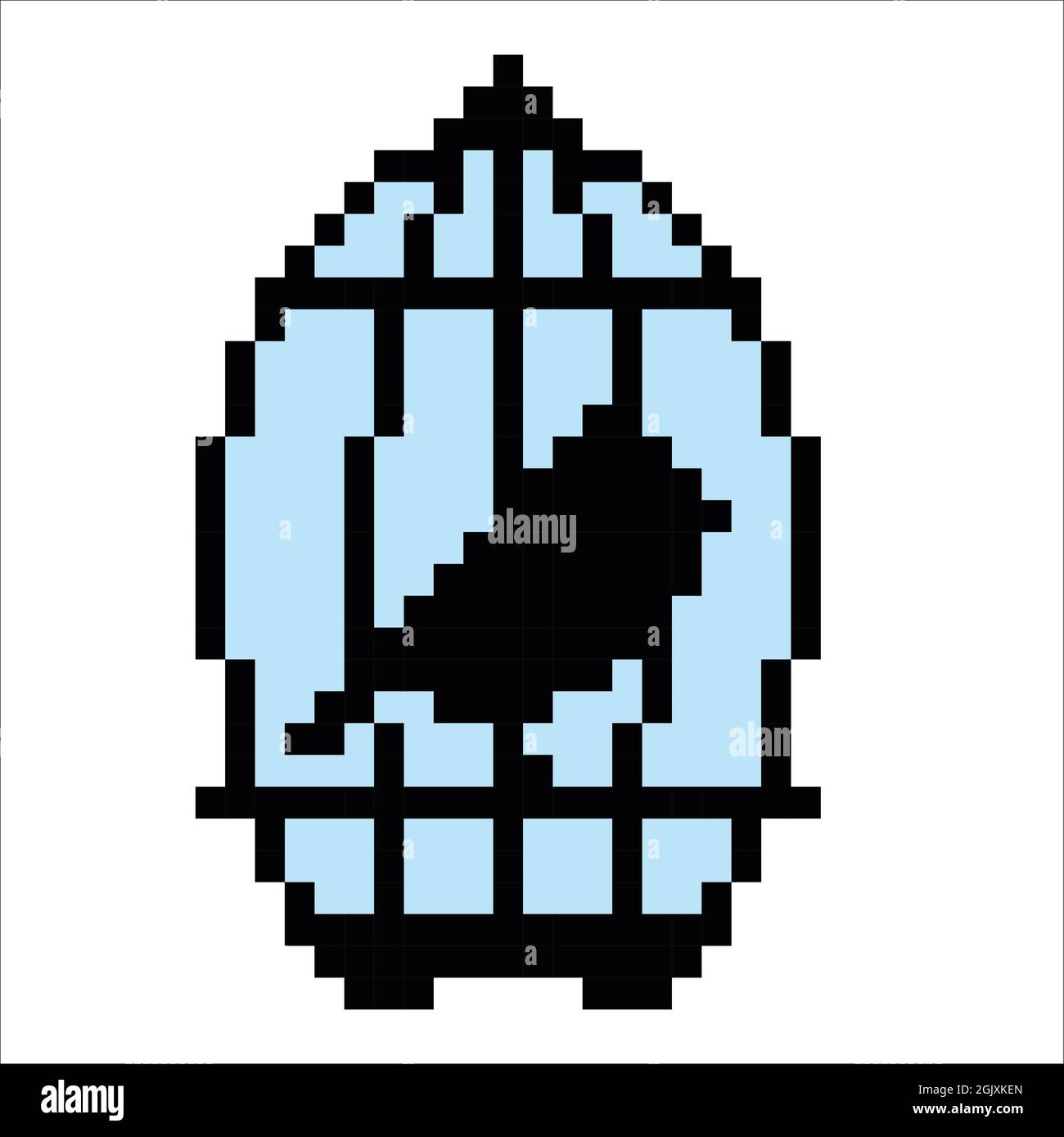 Bird Pixel Art Isolated On White Background Bit Icon Vector Illustration Pixel Design Illustration Pixel Art Stock Photo Alamy