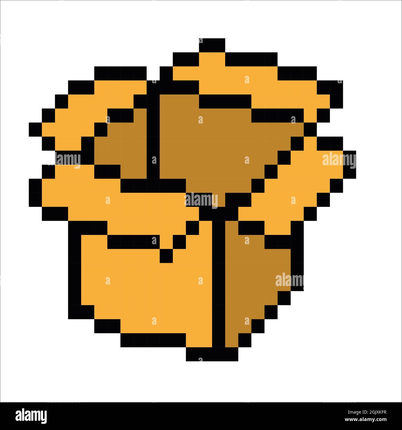 cardboard box Pixel Art isolated on white Background. bit icon. Vector  illustration. Pixel design illustration. Pixel art Stock Photo - Alamy
