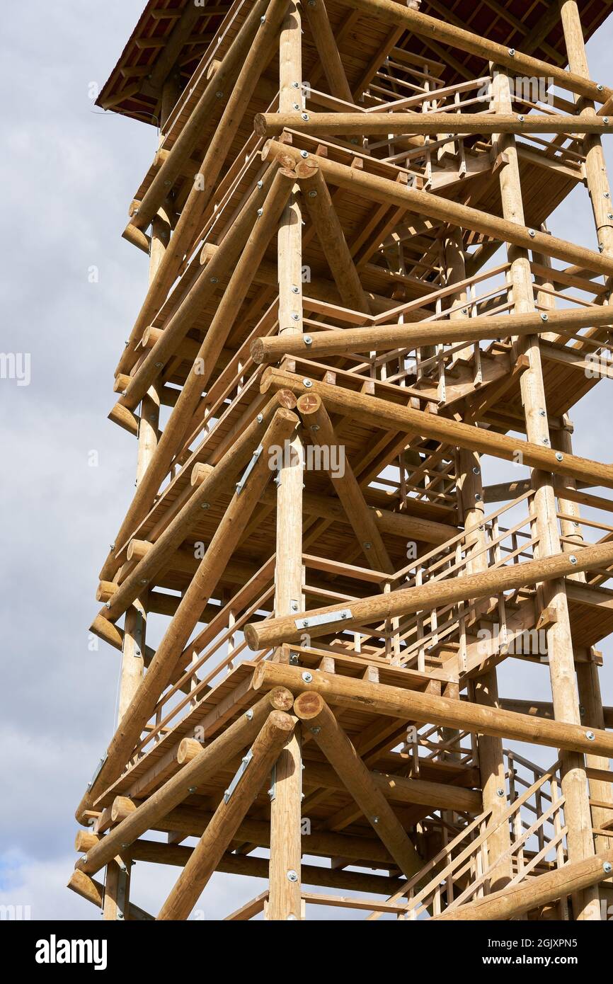 Wood tower observation construction hi-res stock photography and images ...