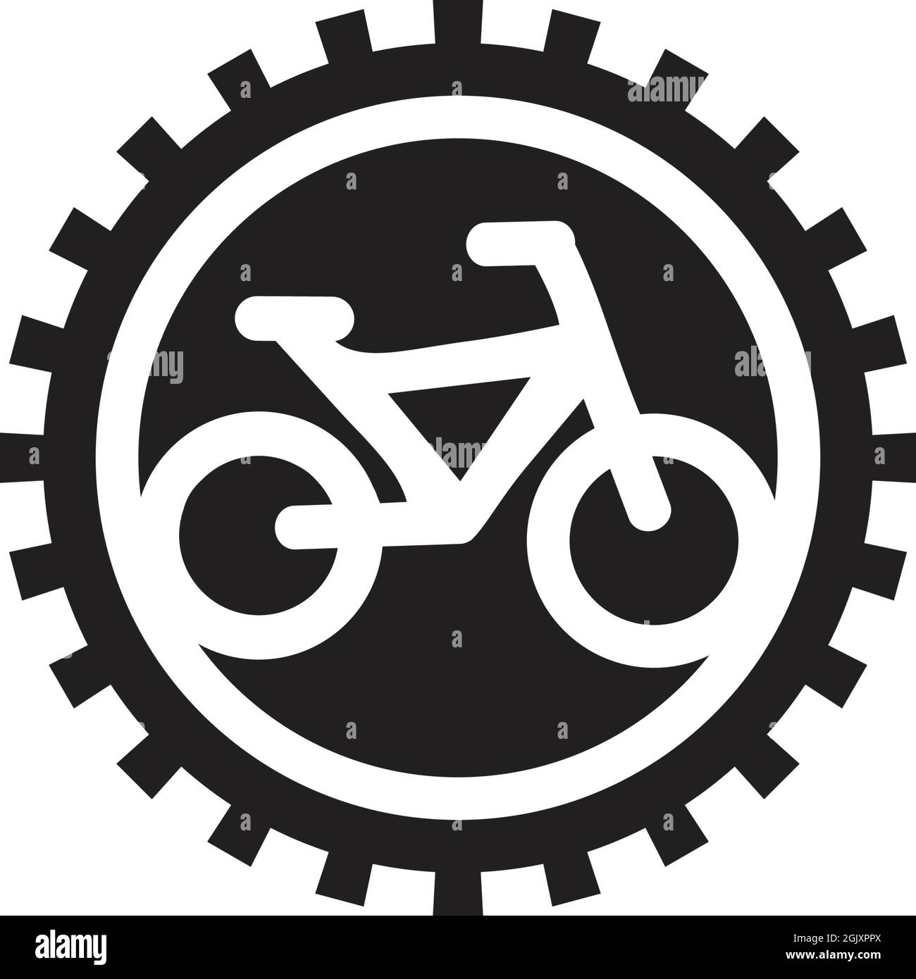 Bike logo design inspiration vector illustration with isolated background  template Stock Vector Image & Art - Alamy