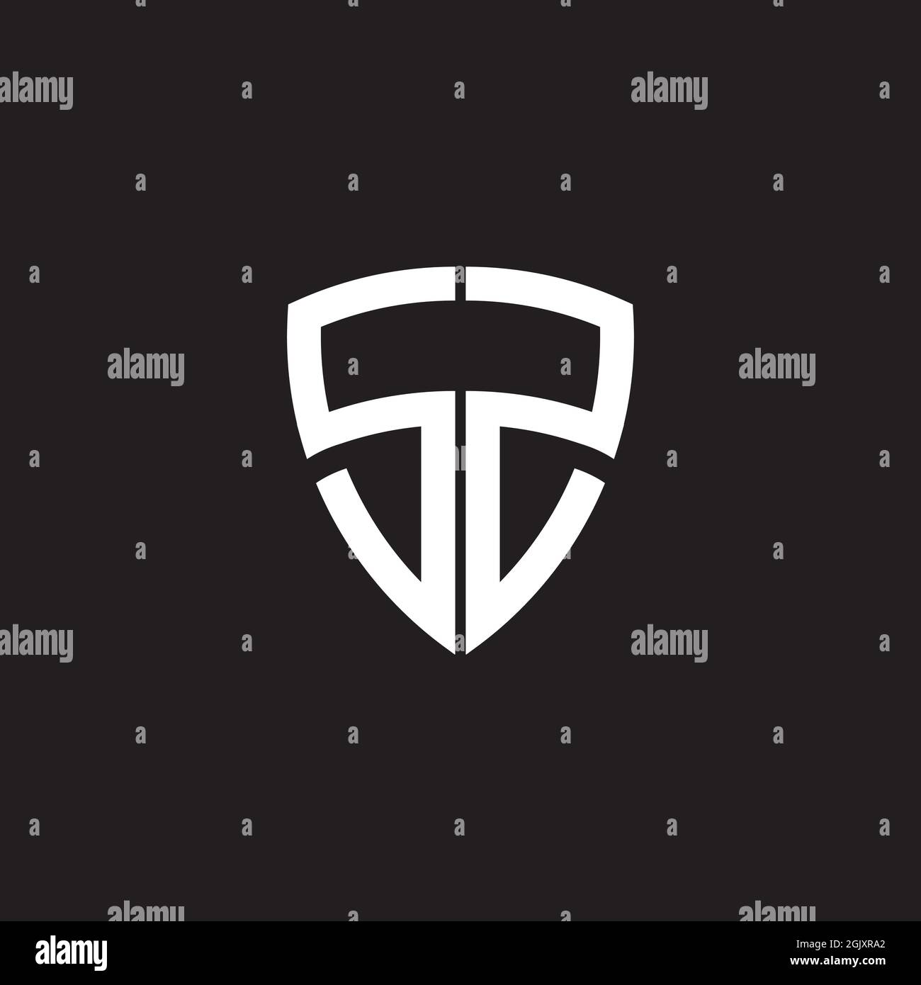 SS letter initial icon logo design vector illustration template Stock Vector