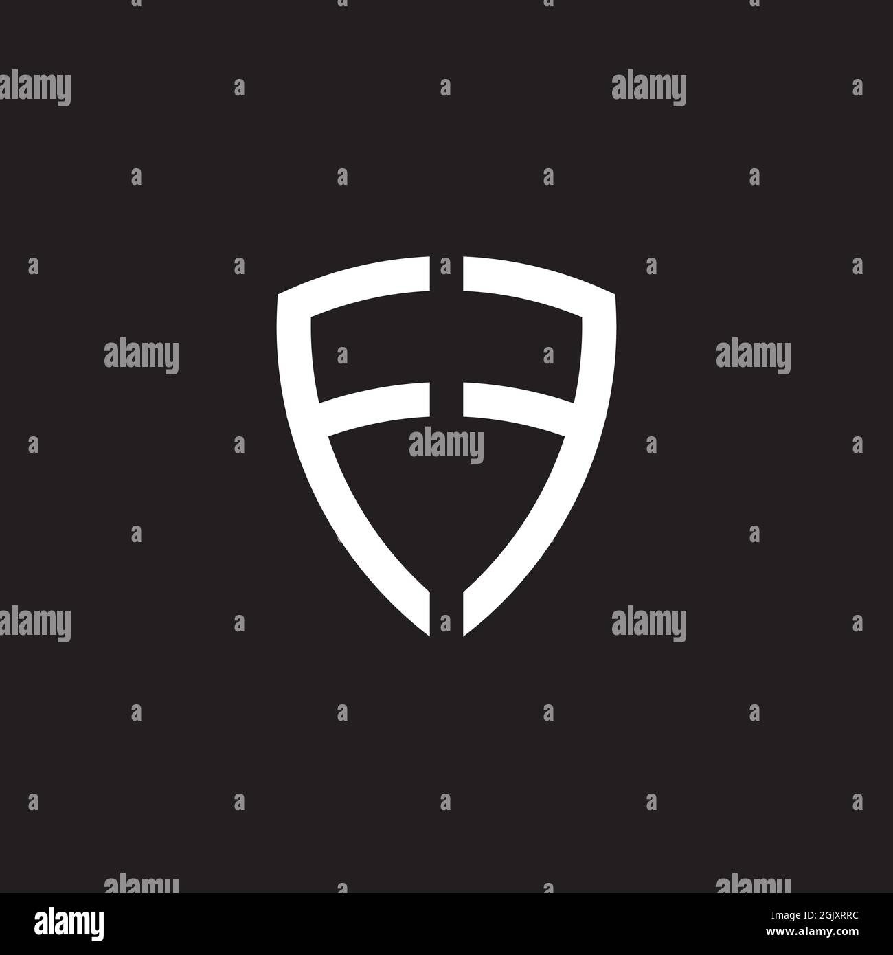 FF letter initial icon logo design vector illustration template Stock Vector
