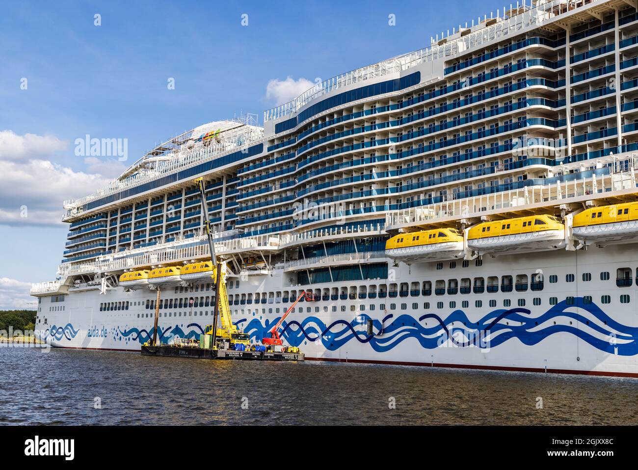 Papenburg, Germany - August 24, 2021: New cruise ship AIDA cosma at  Shipyard Meyer in Papenburg largest shipyards in the world building cruise  ships for international shipping companies for decades Stock Photo - Alamy