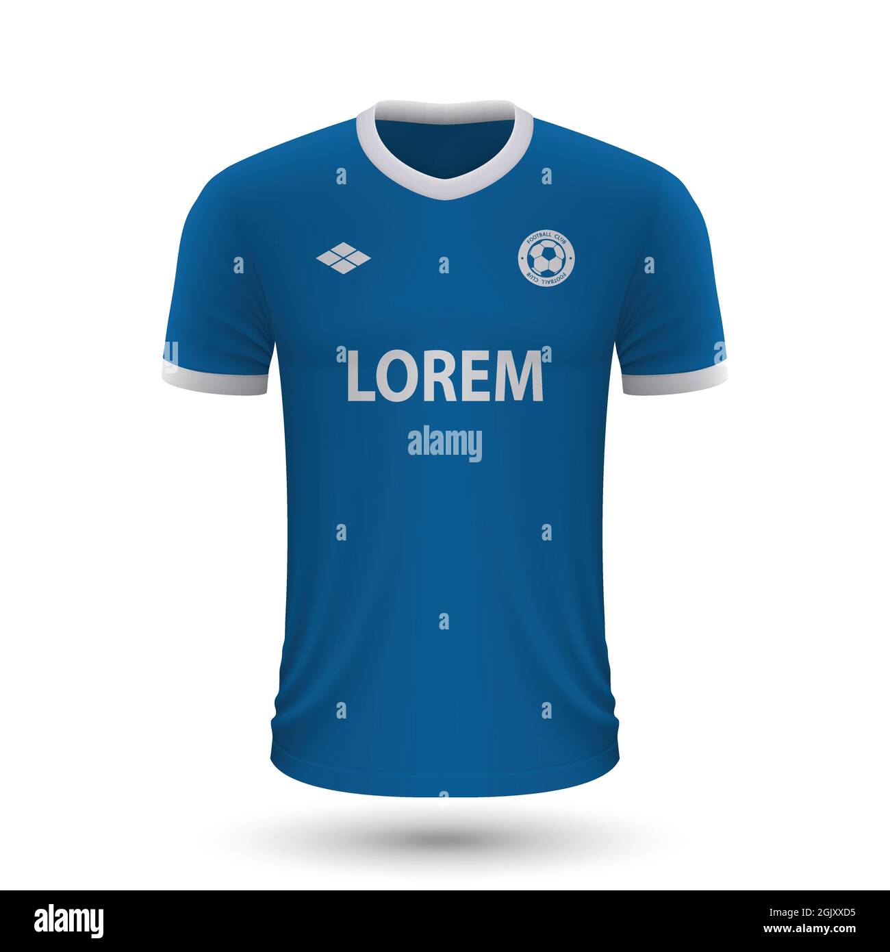 Realistic soccer shirt Dynamo Moscow 2022, jersey template for football ...