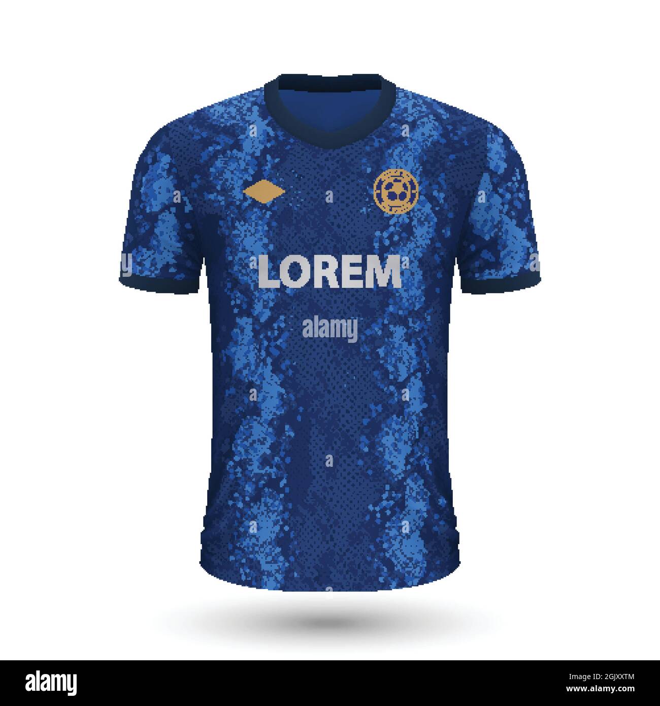 Realistic soccer shirt Inter 2022, jersey template for football kit