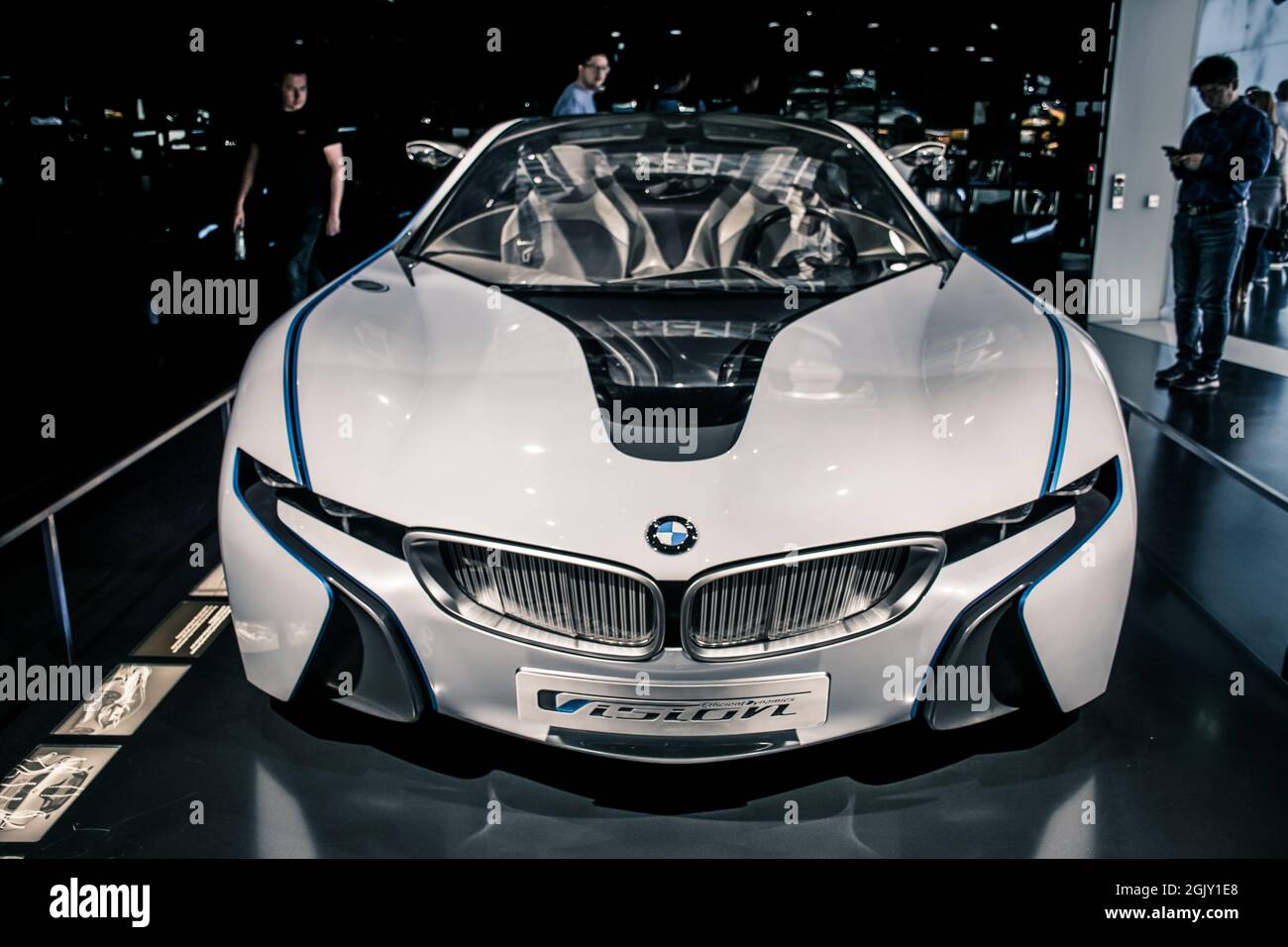 Munich/ Germany - May, 24 2019:2009 BMW Vision Efficient Dynamics car  in BMW Museum/ BMW Welt Stock Photo