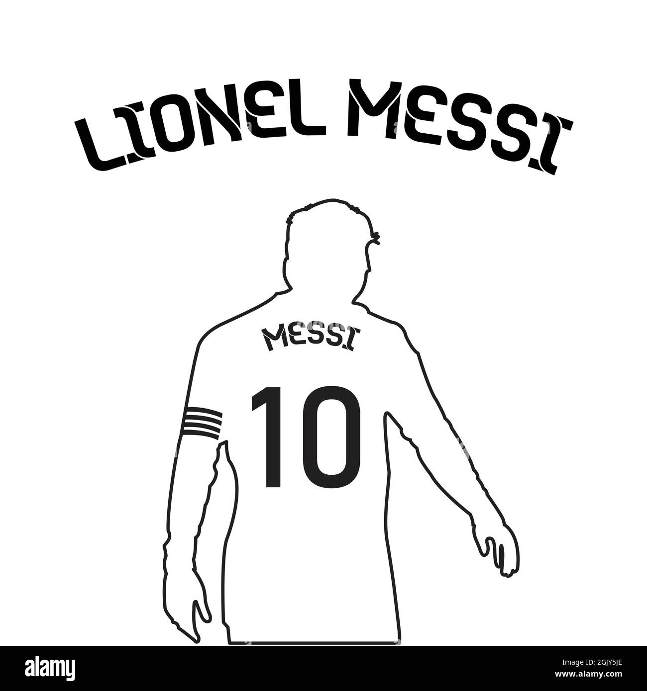 Lionel Messi vector silhouette black edition, the illustration can be ...