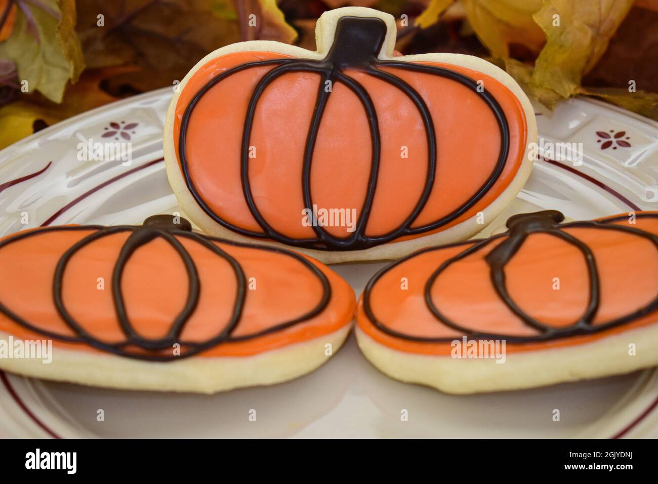 Pumpkin Cookies Stock Photo