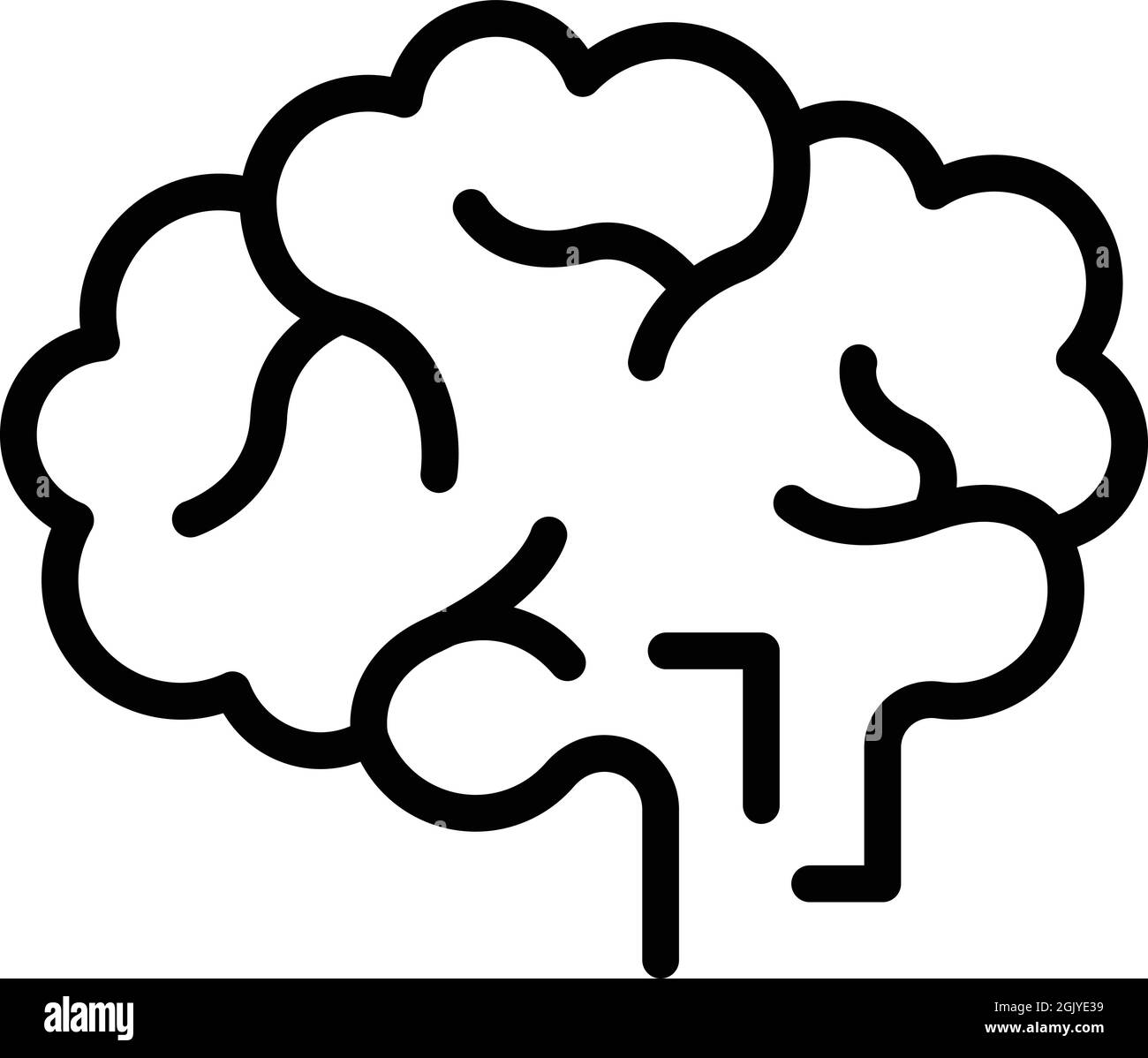 Brainstorming icon outline vector. Brain group. Business idea Stock Vector
