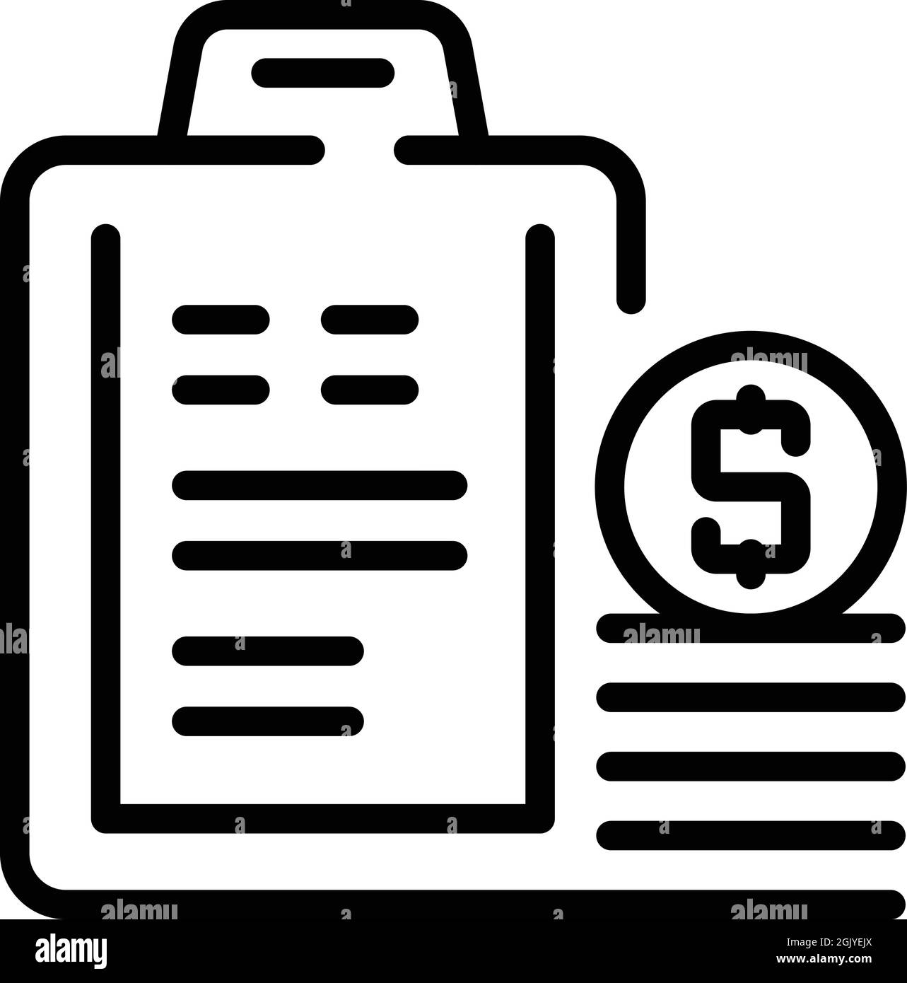 Money case icon outline vector. Cash pile. Dollar payment Stock Vector ...