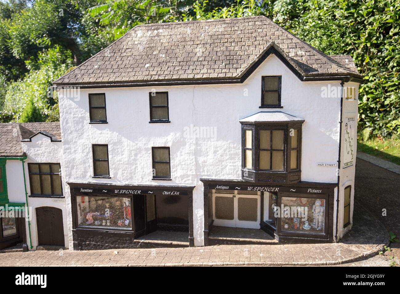 Godshill, Isle of Wight, 2021. Set in the grounds of the Old Vicarage, the Model Village in Godshill, is a timeless place of time gone by, it was boug Stock Photo