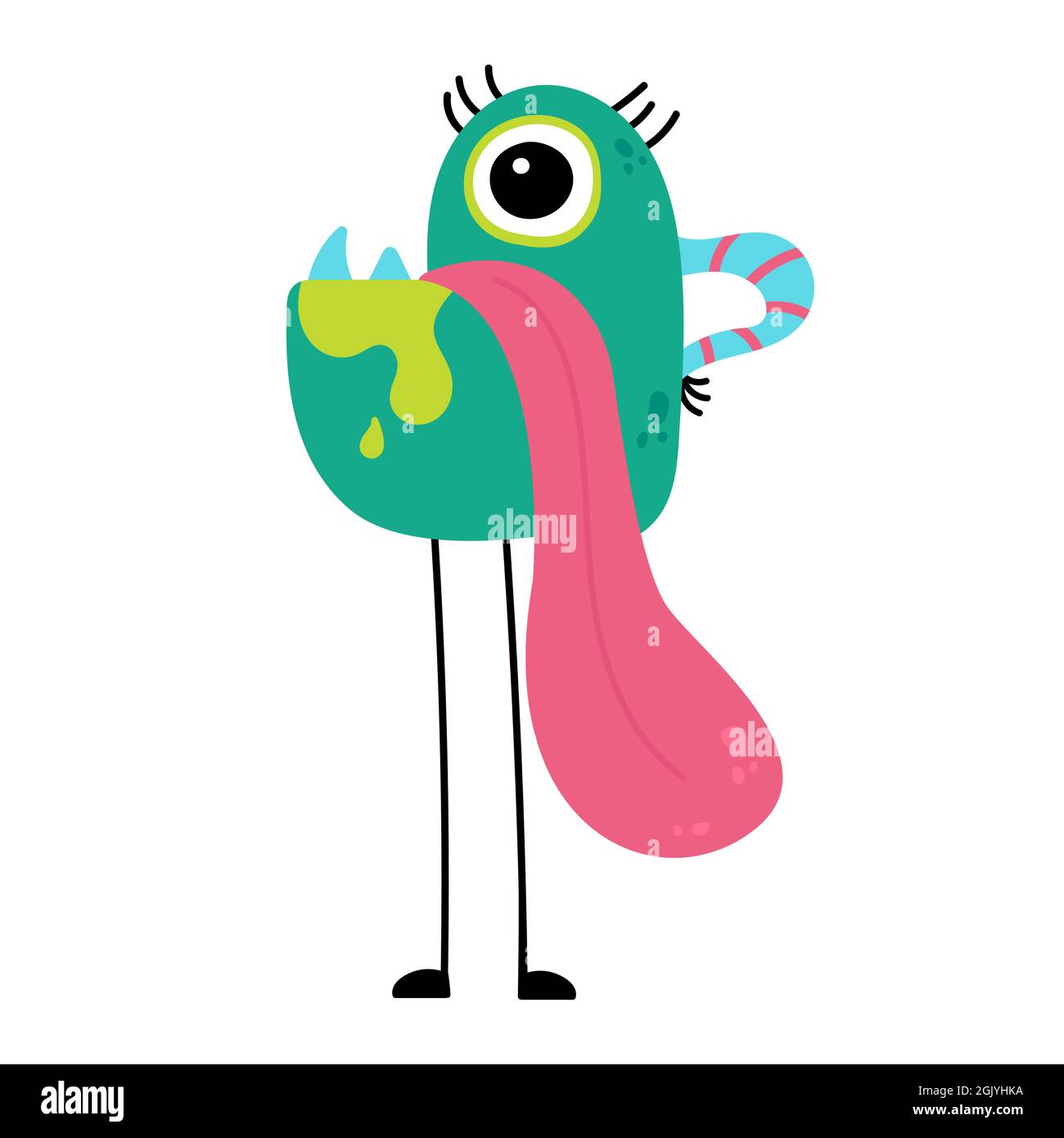 Cartoon funny slime monster hi-res stock photography and images - Alamy