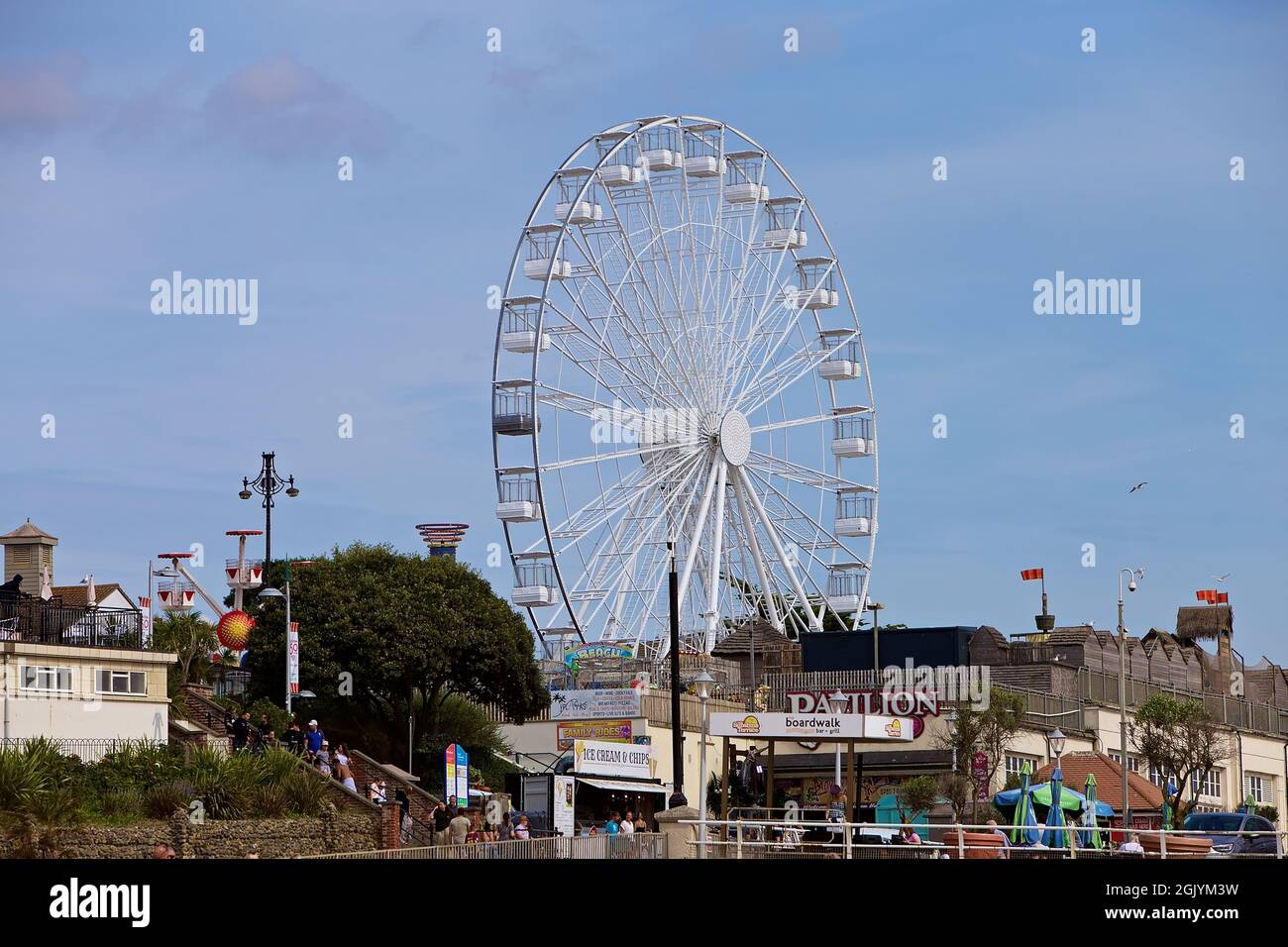 Ferris wheel Clacton on Sea Essex Stock Photo Alamy