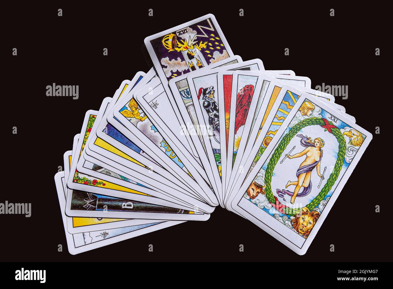 Fortune telling with tarot cards and giving information about the