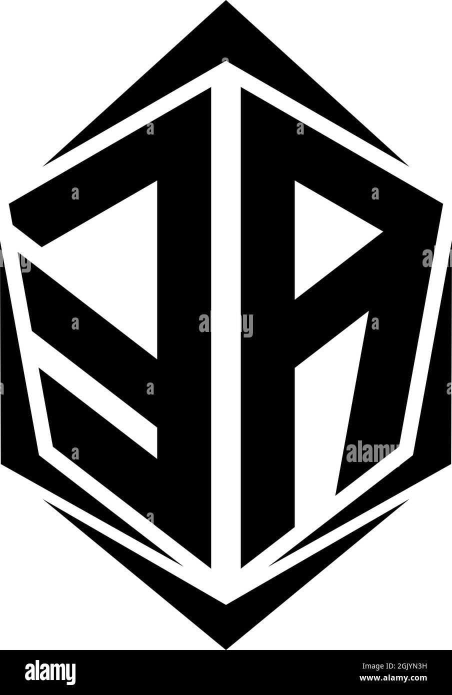 Initial EA logo design, Initial EA logo design with Shield style, Logo business branding. Stock Vector
