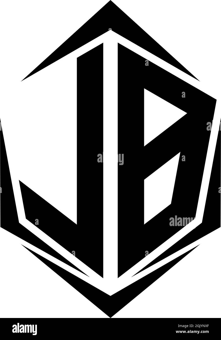 Initial LB logo design with Shield style, Logo business branding Stock ...