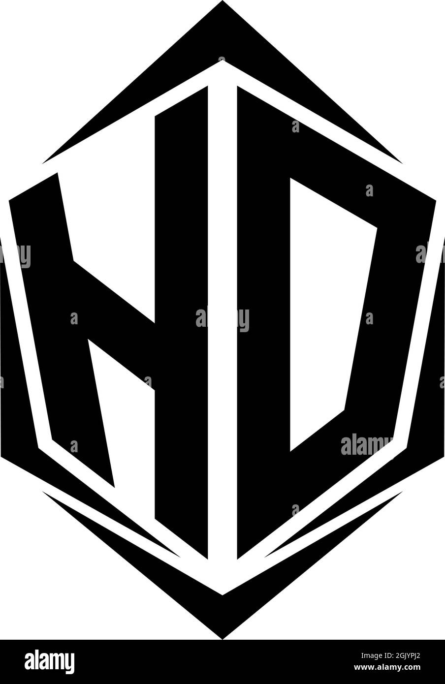 Initial HD logo design with Shield style, Logo business branding Stock ...