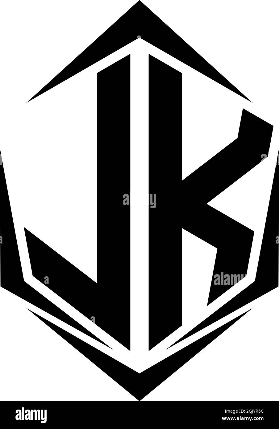 Initial LK logo design with Shield style, Logo business branding Stock ...