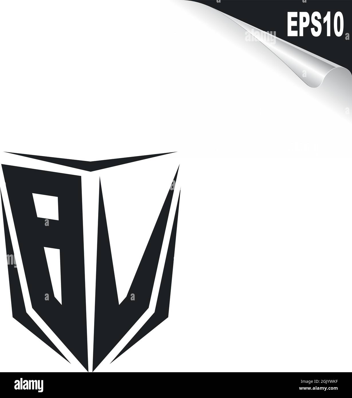BV B V Letter Logo Design with a Creative Cut. 5040786 Vector Art at  Vecteezy