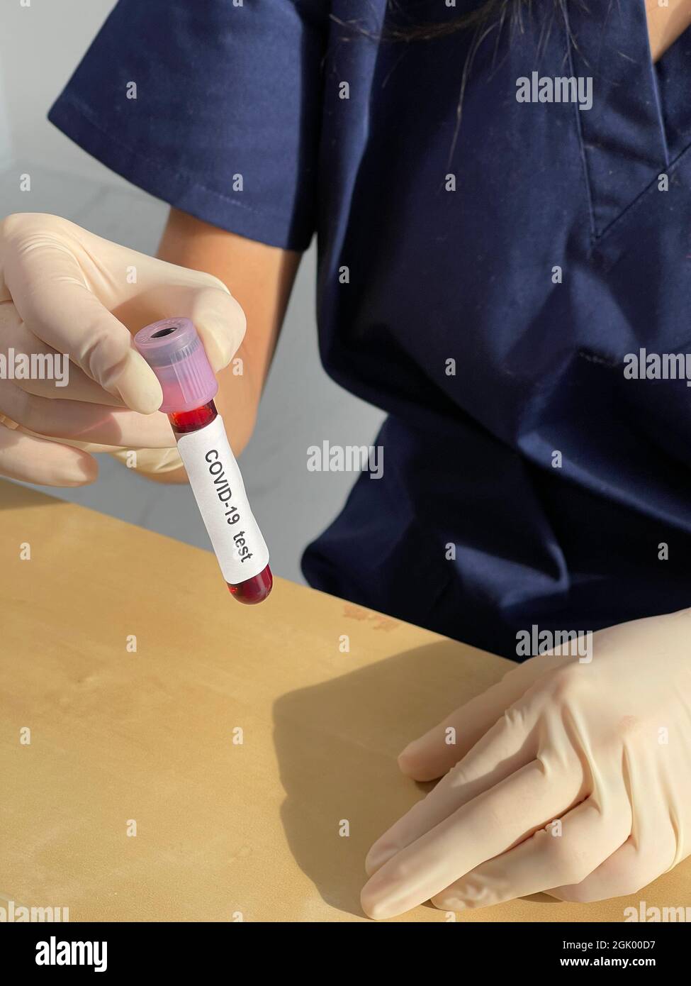 Covid-19 serological test with a blood test to look for the presence of ...