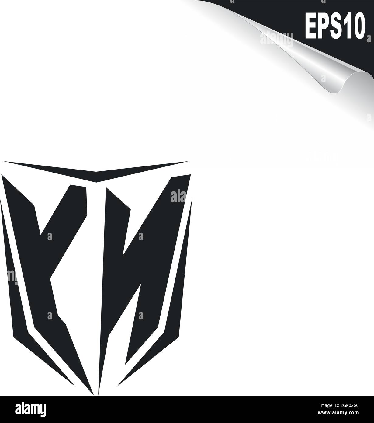 Initial YN logo design with Shield style, Logo business branding Stock ...