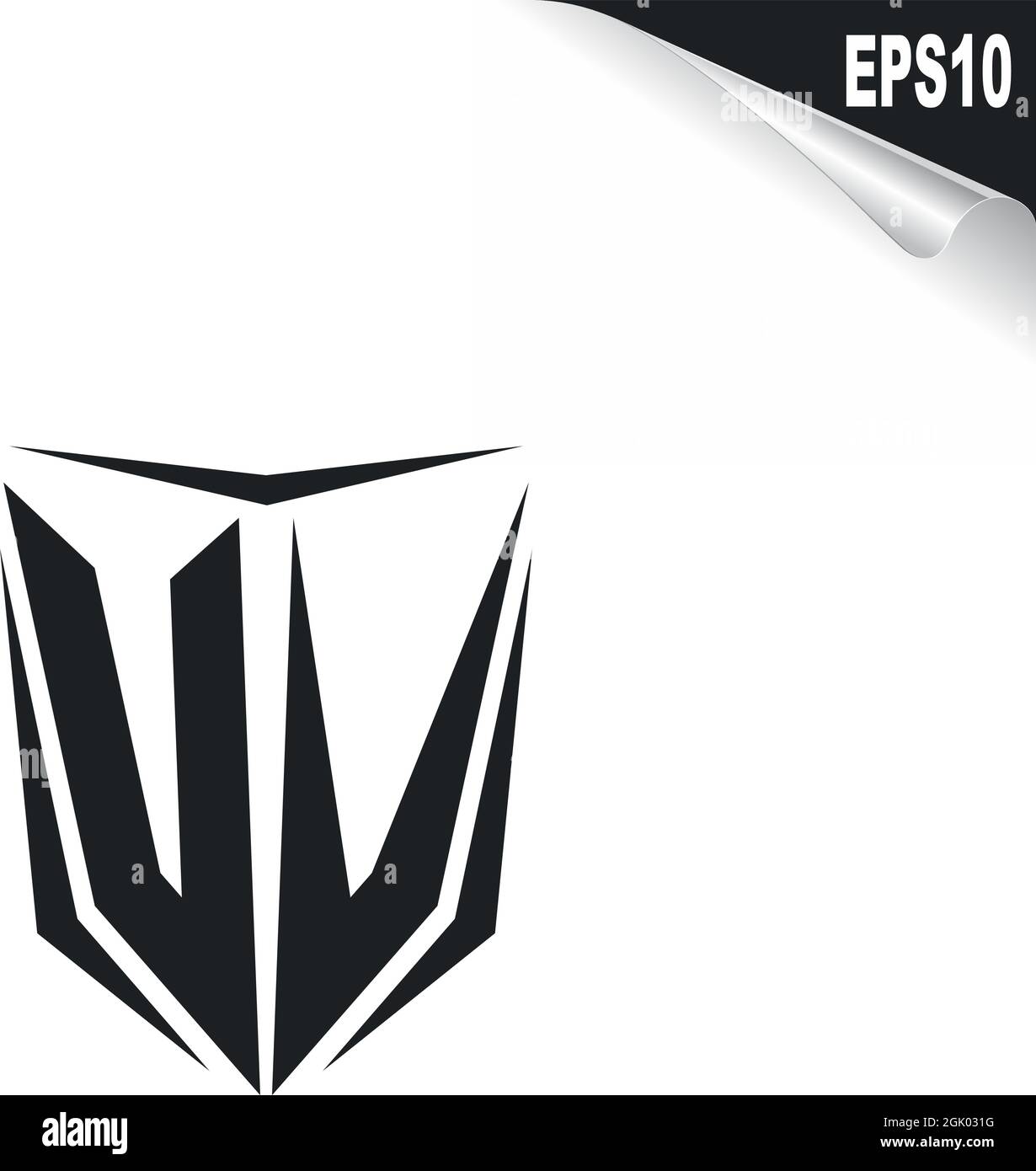 Initial UV logo design with Shield style, Logo business branding Stock ...