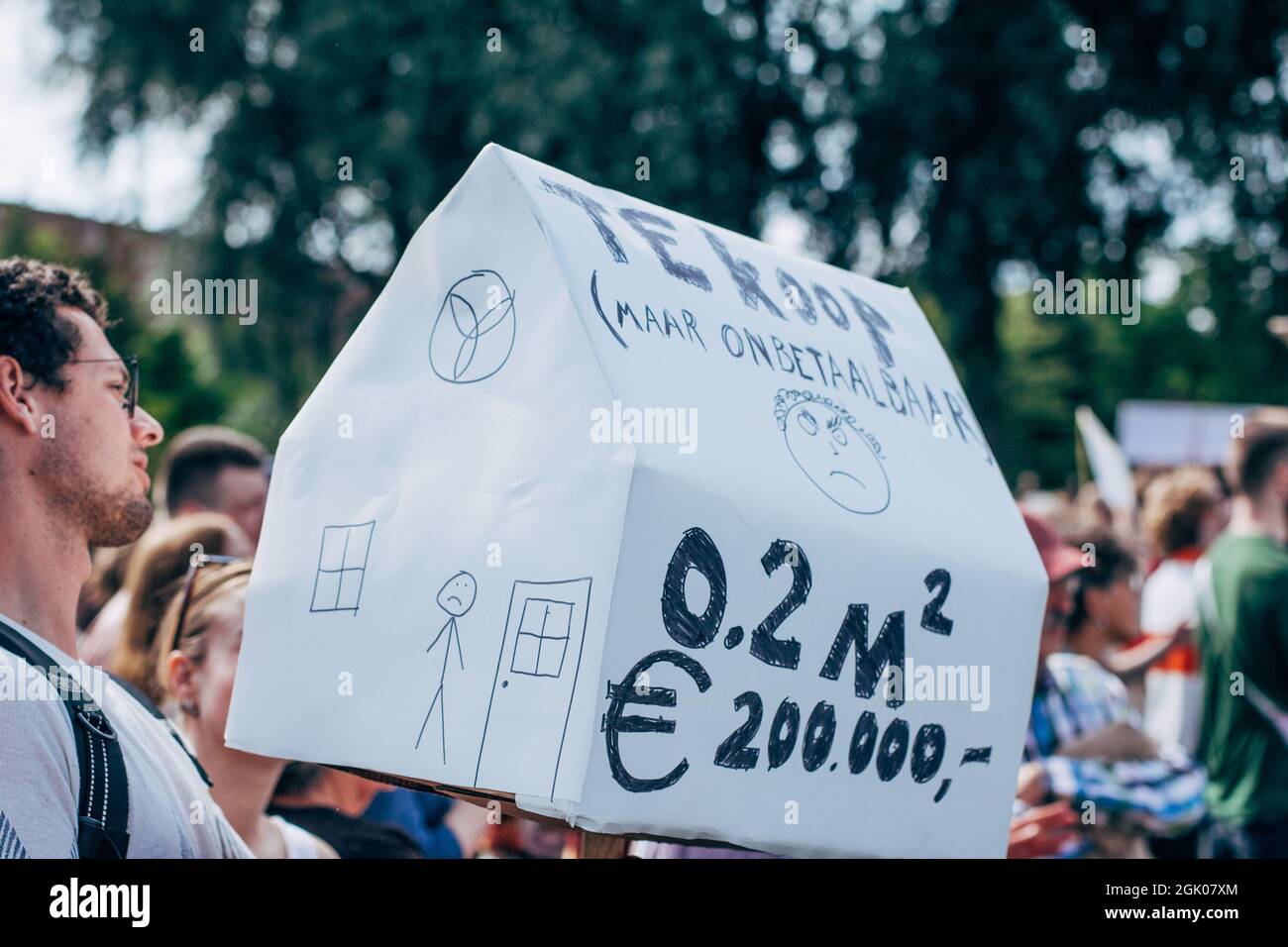 Amsterdam, The Netherlands 12 September 2021 students protesting