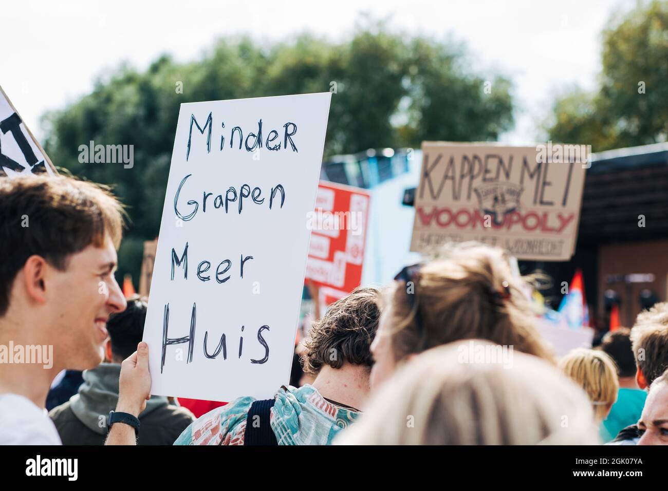 Amsterdam, The Netherlands 12 September 2021 students protesting