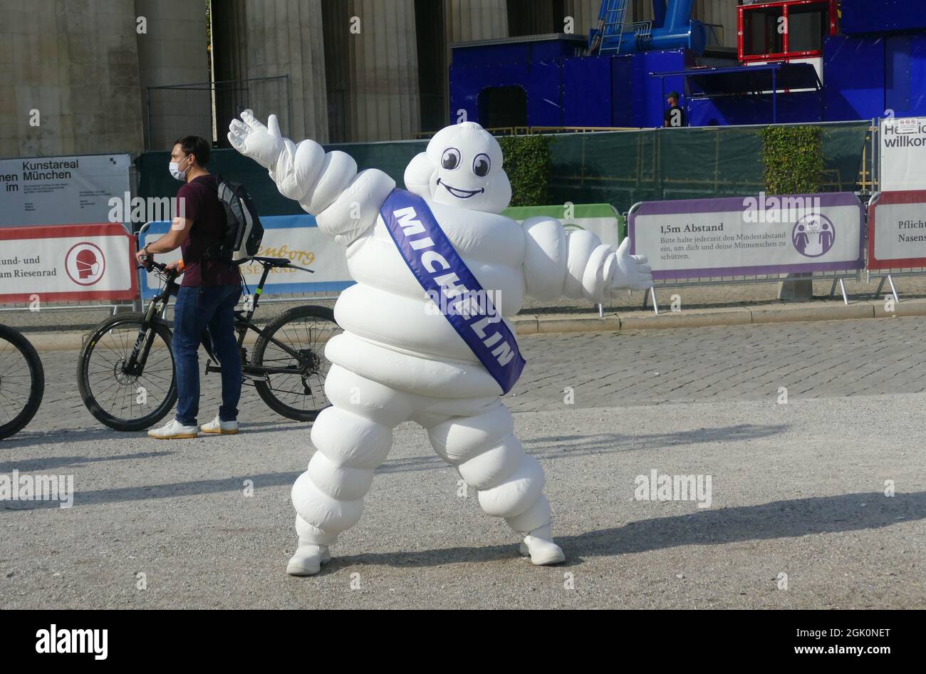 Michelin mascot at IAA Internationale Automobil Ausstellung, München, Munich. Stock Photo