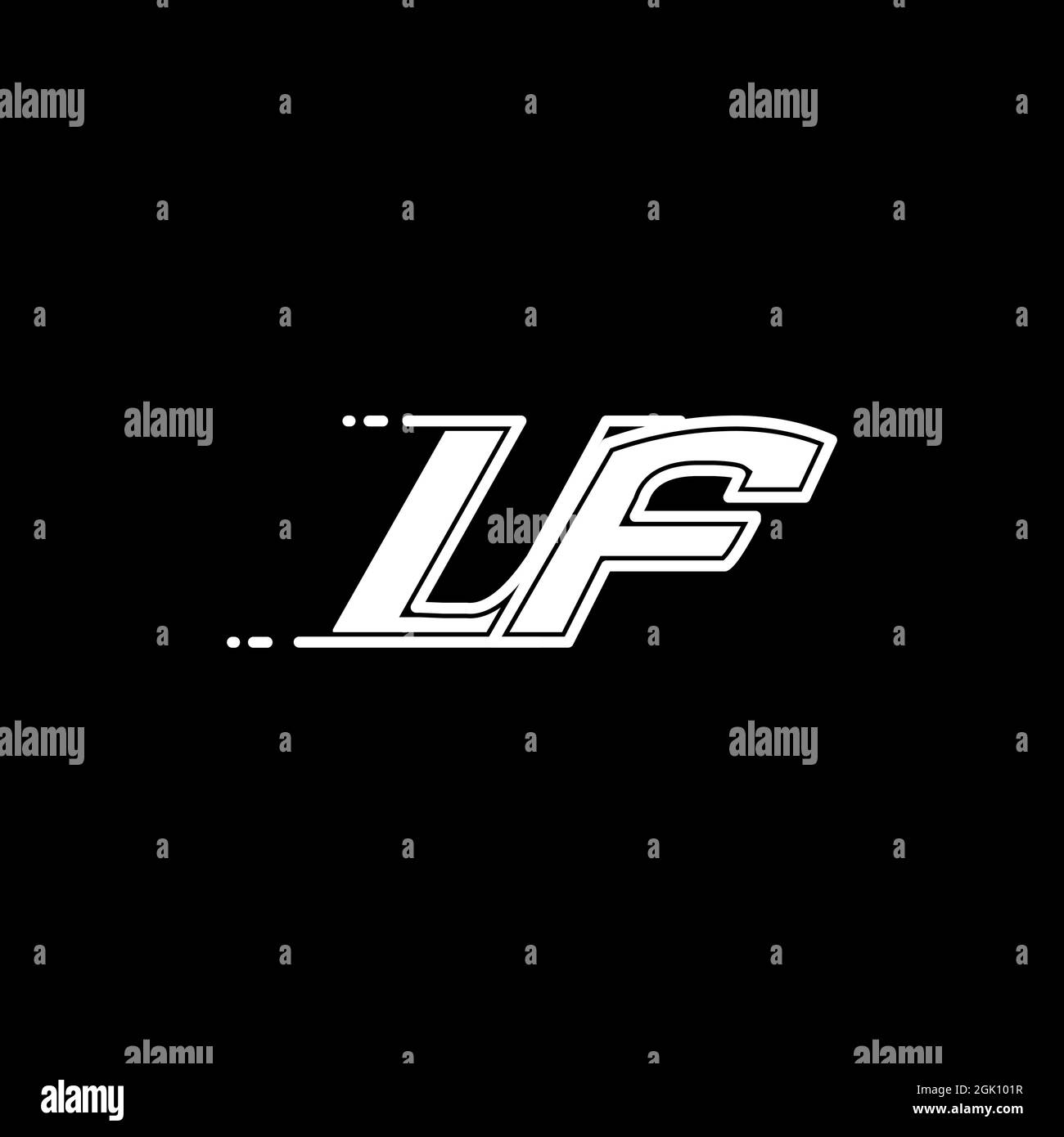 Initial UF logo design with Shape style, Logo business branding Stock ...